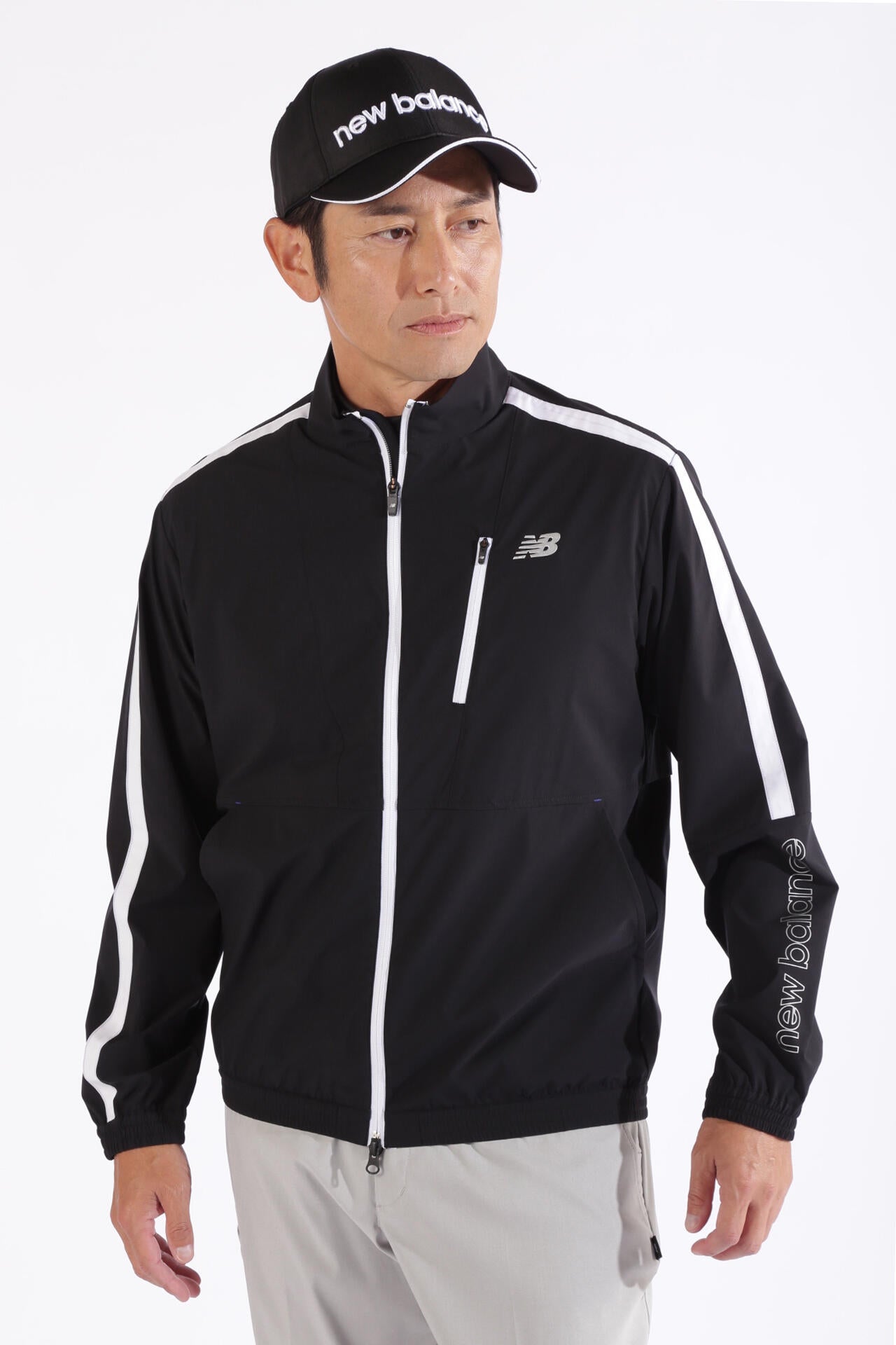 4WAYストレッチ 撥水 防風 フルジップ ウインド ブルゾン (MENS WORLD)