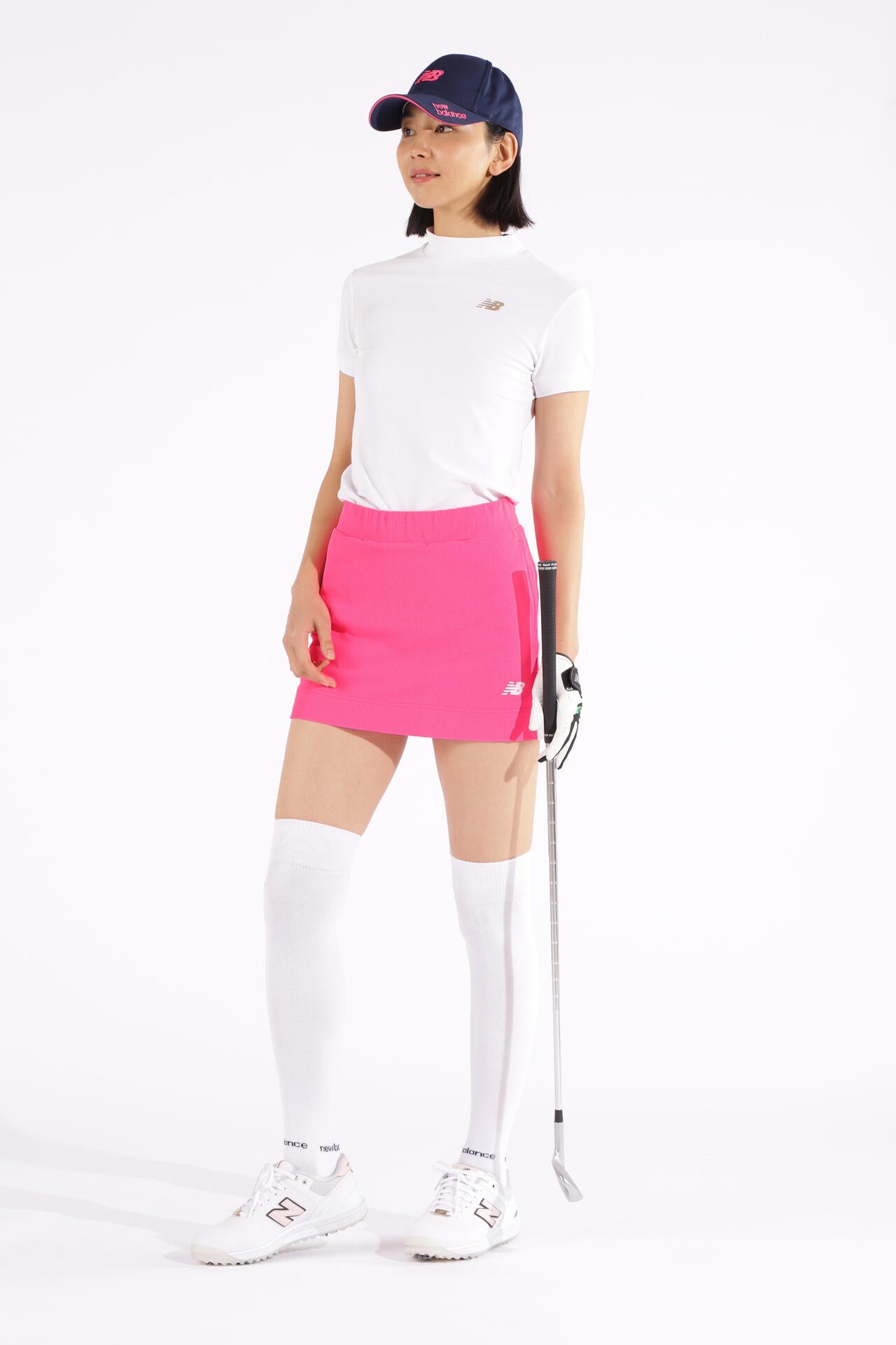マイクロチェック柄 インナーパンツ付き ジャージー スカート (WOMENS WORLD)