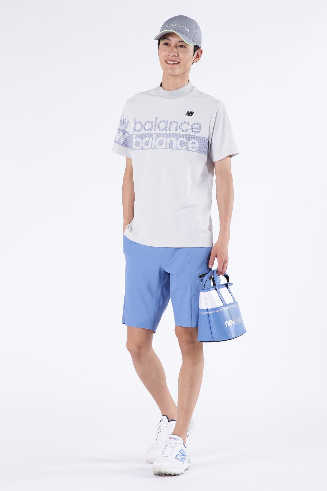 UPF50+ 接触冷感 半袖 モックネック プルオーバー (MENS SPORT)