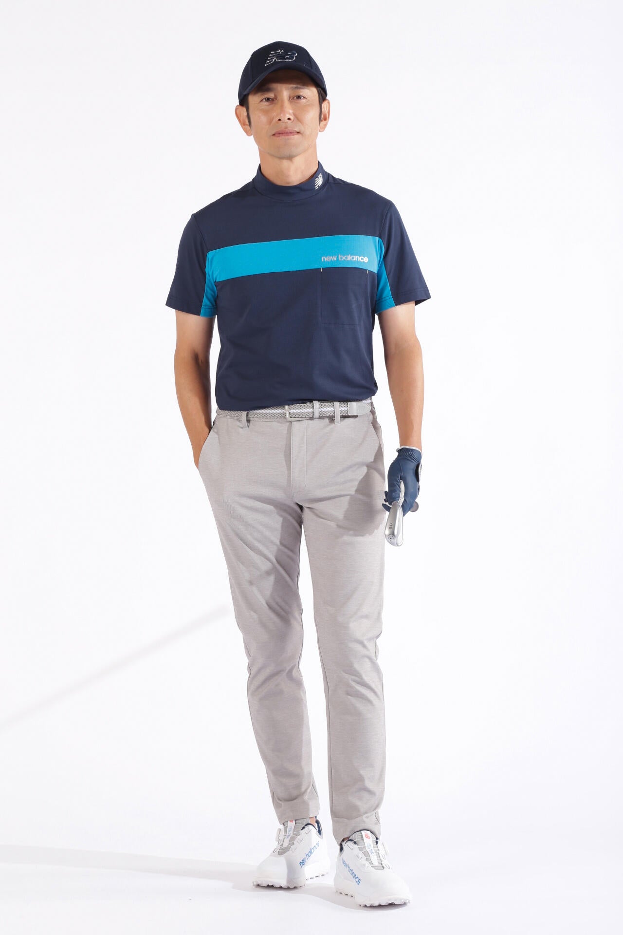 ストレッチ UV メッシュ 半袖 モックネック プルオーバー (MENS WORLD)