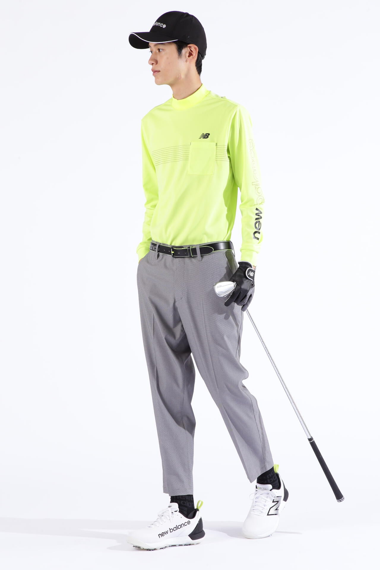 接触冷感 長袖 モックネック プルオーバー (MENS SPORT)