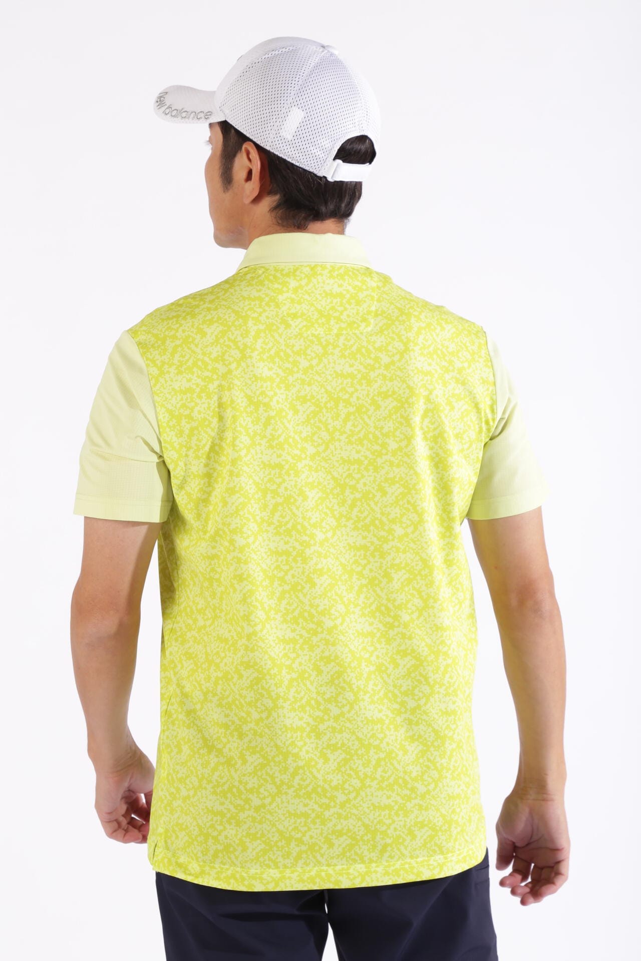 デジタルカモ柄 メッシュ 半袖 カラーシャツ (MENS WORLD)