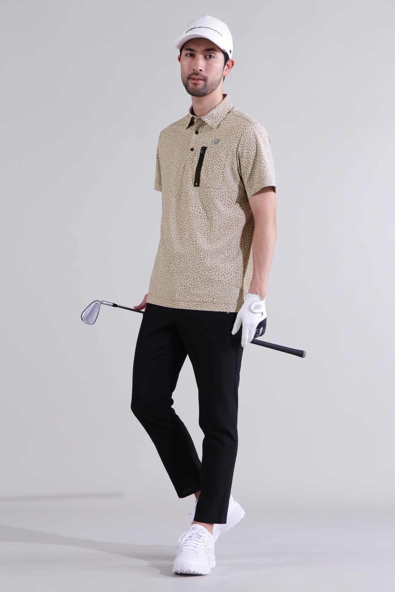 【直営店舗限定】スモールストーンカモ柄 半袖 カラーシャツ (MENS)