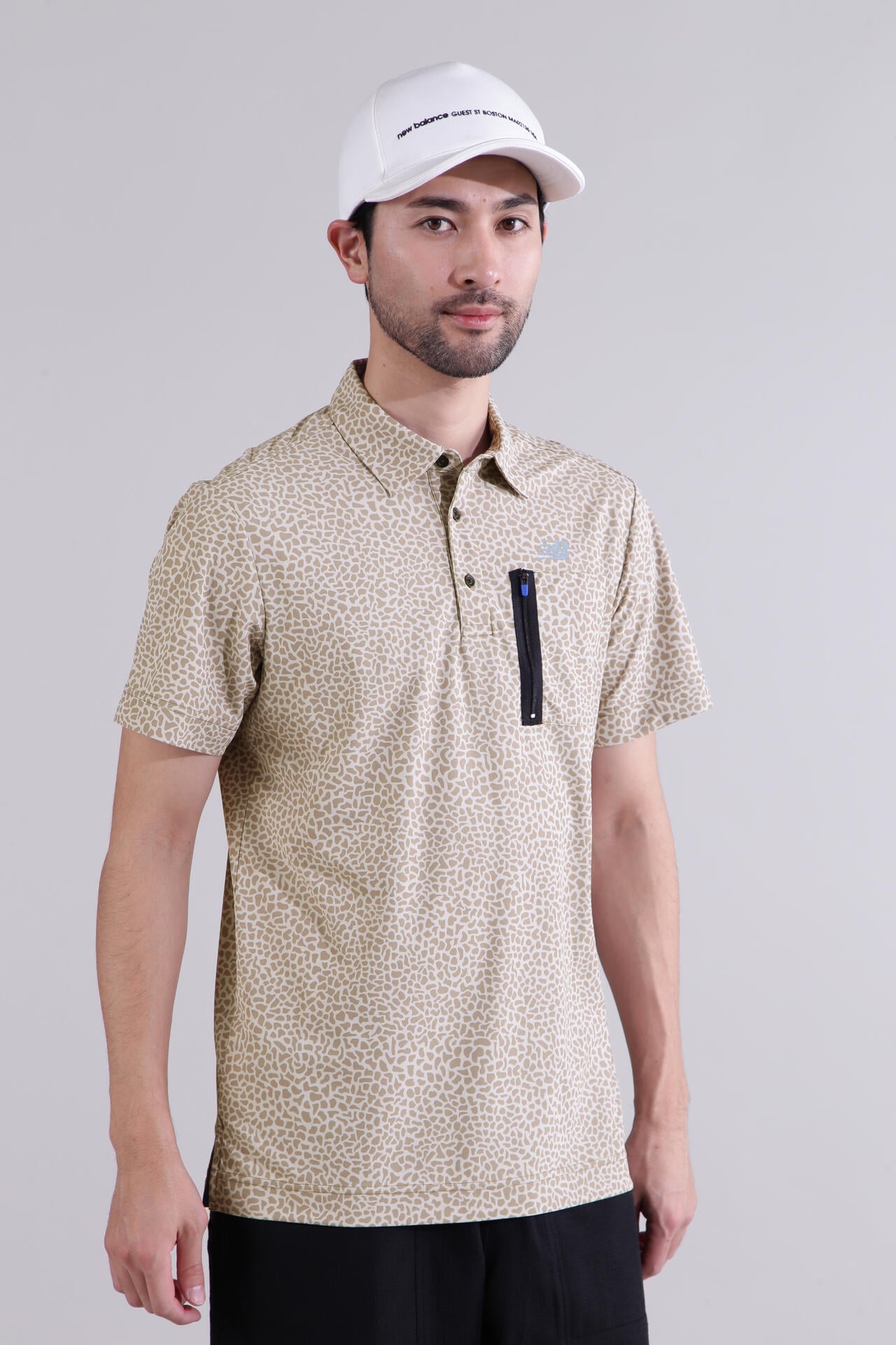 【直営店舗限定】スモールストーンカモ柄 半袖 カラーシャツ (MENS)
