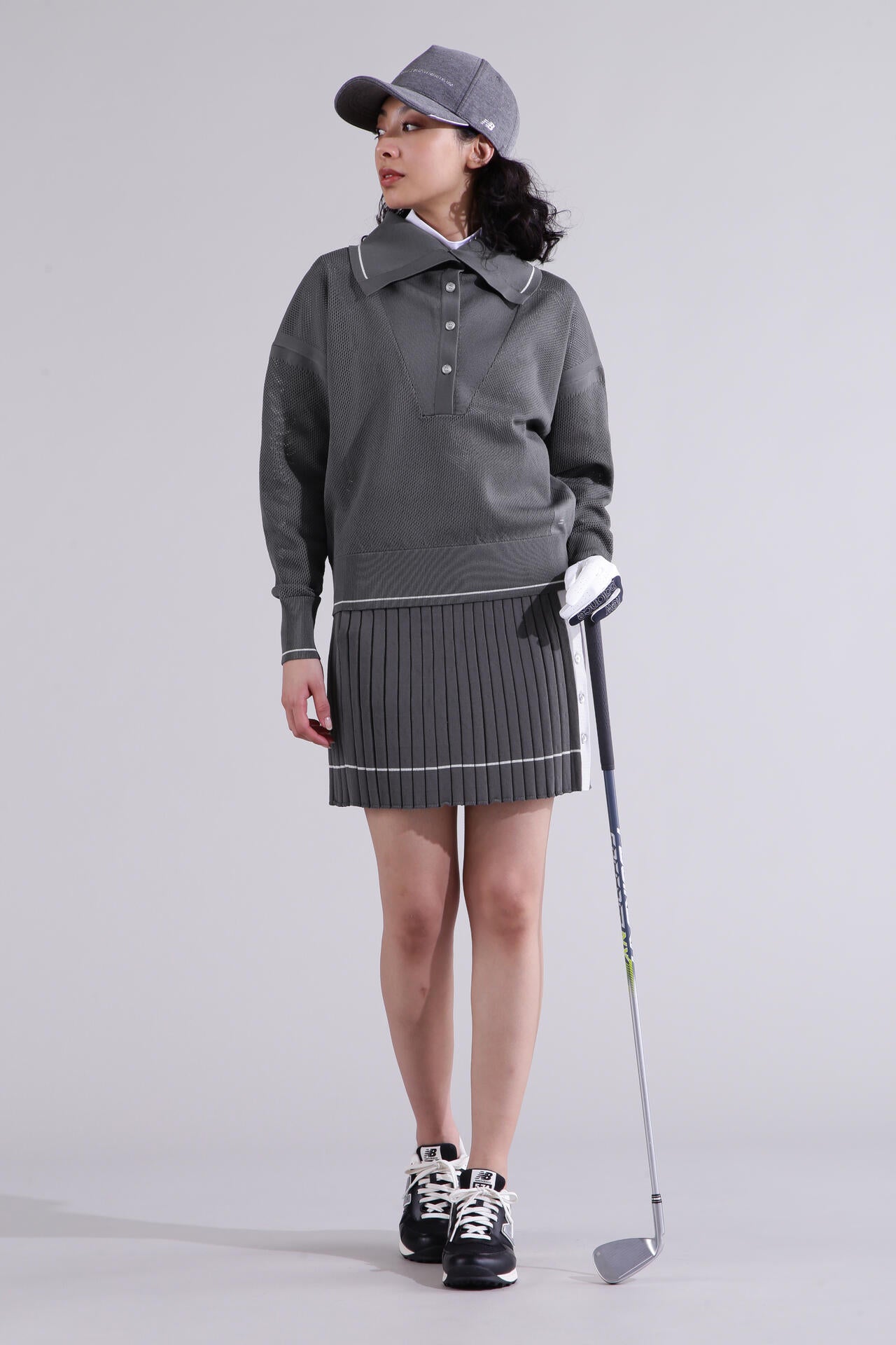 【直営店舗限定】オープンカラー ニット プルオーバー (WOMENS)