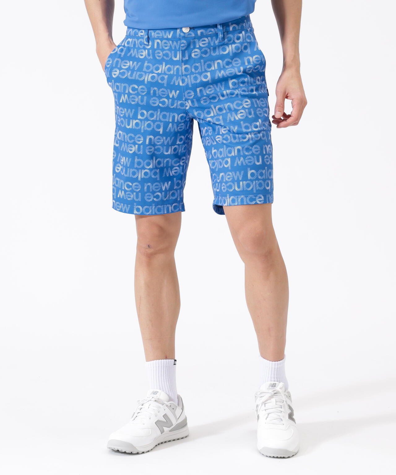 ボーダーロゴ総柄 ショートパンツ (MENS)