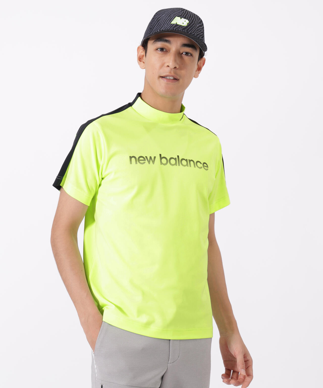 半袖 モックネック プルオーバー (MENS)