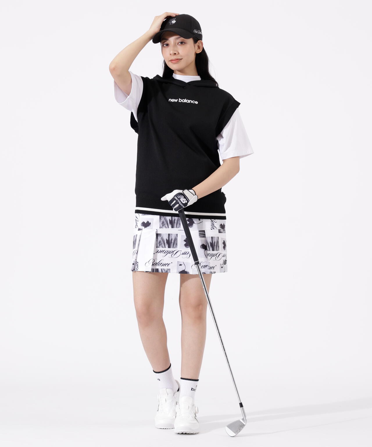 撥水 軽量 ソフトシェル プリーツスカート (WOMENS)