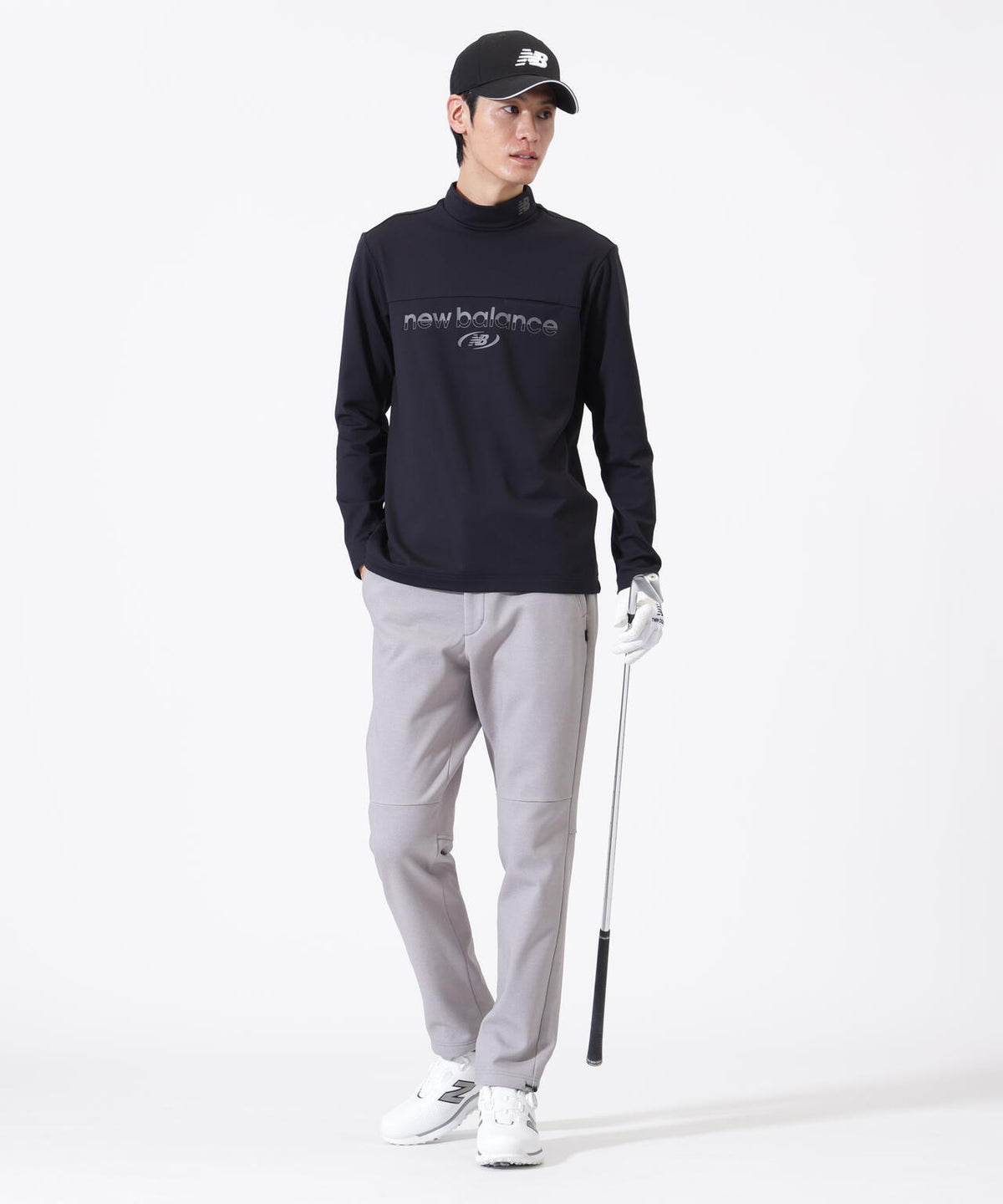 長袖 モックネック プルオーバー (MENS)