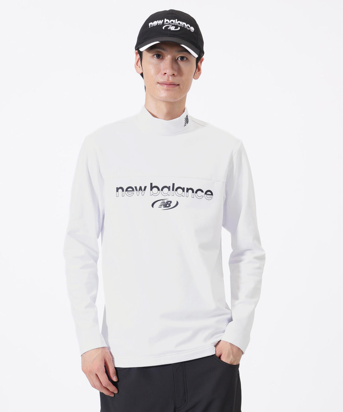 長袖 モックネック プルオーバー (MENS)