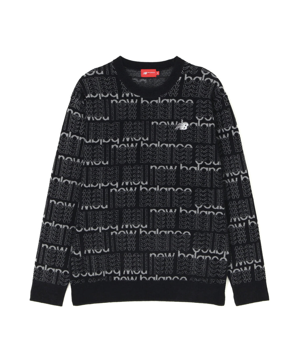 総柄 クルーネック ニット プルオーバー (MENS)
