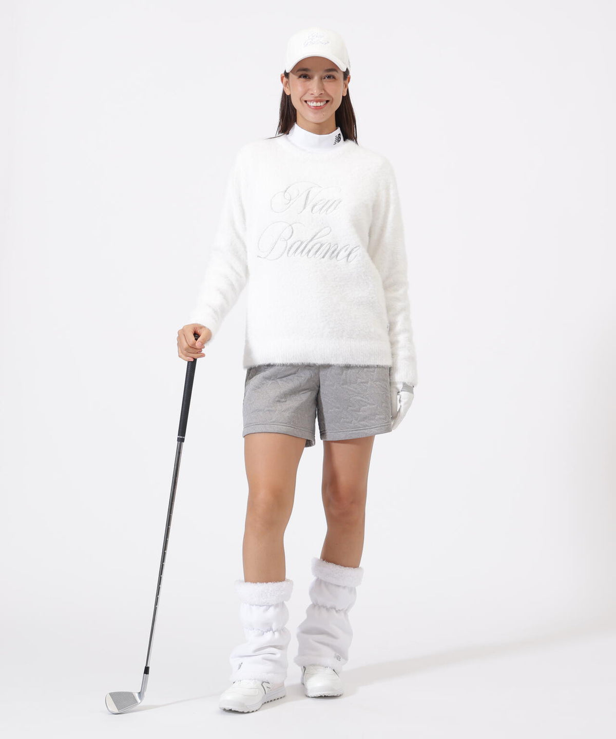 フェザーヤーン クルーネック ニット プルオーバー (WOMENS)