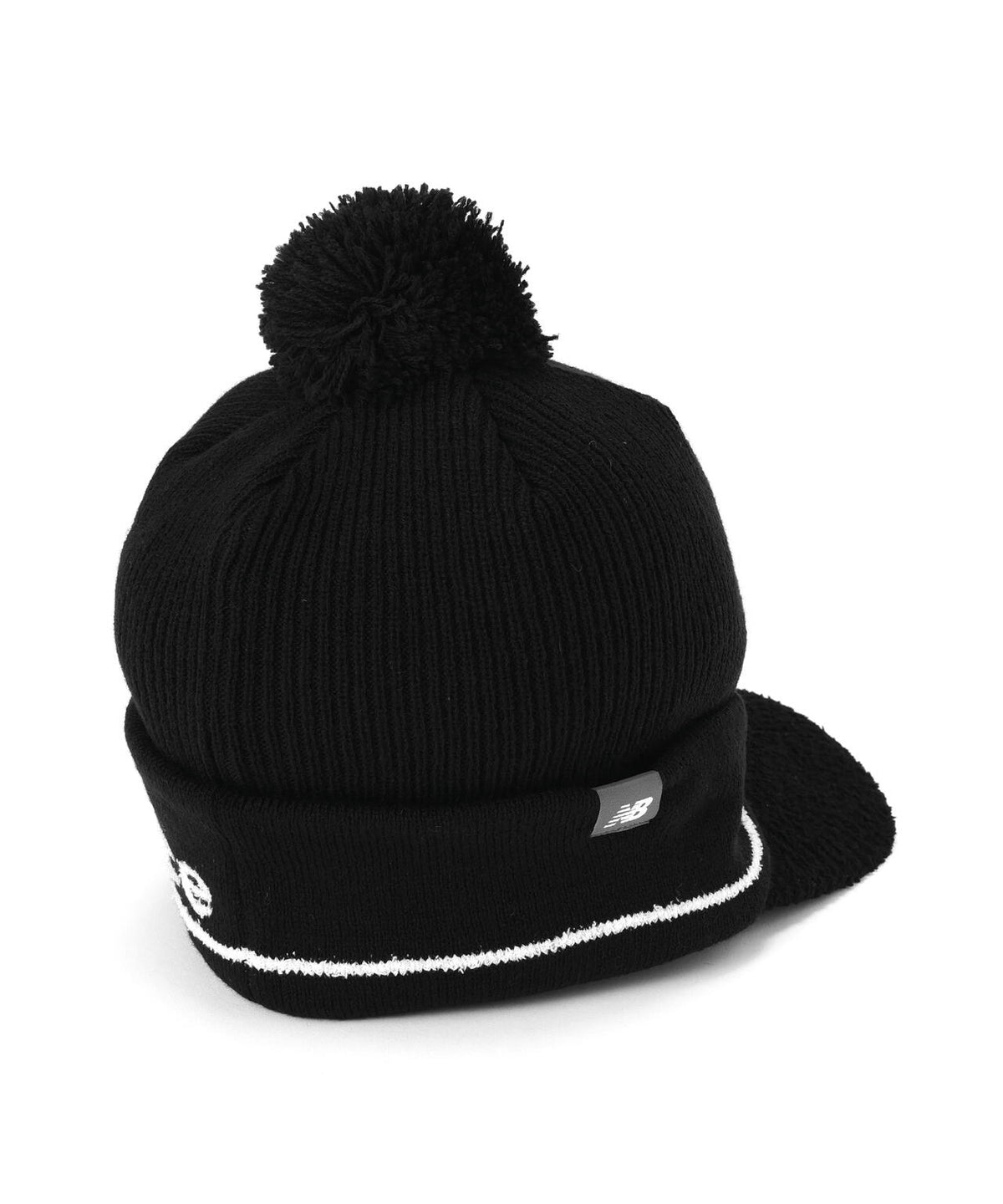 ポンポン付き ブリムビーニー (WOMENS)