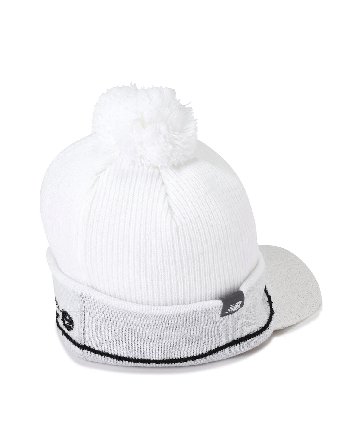 ポンポン付き ブリムビーニー (WOMENS)