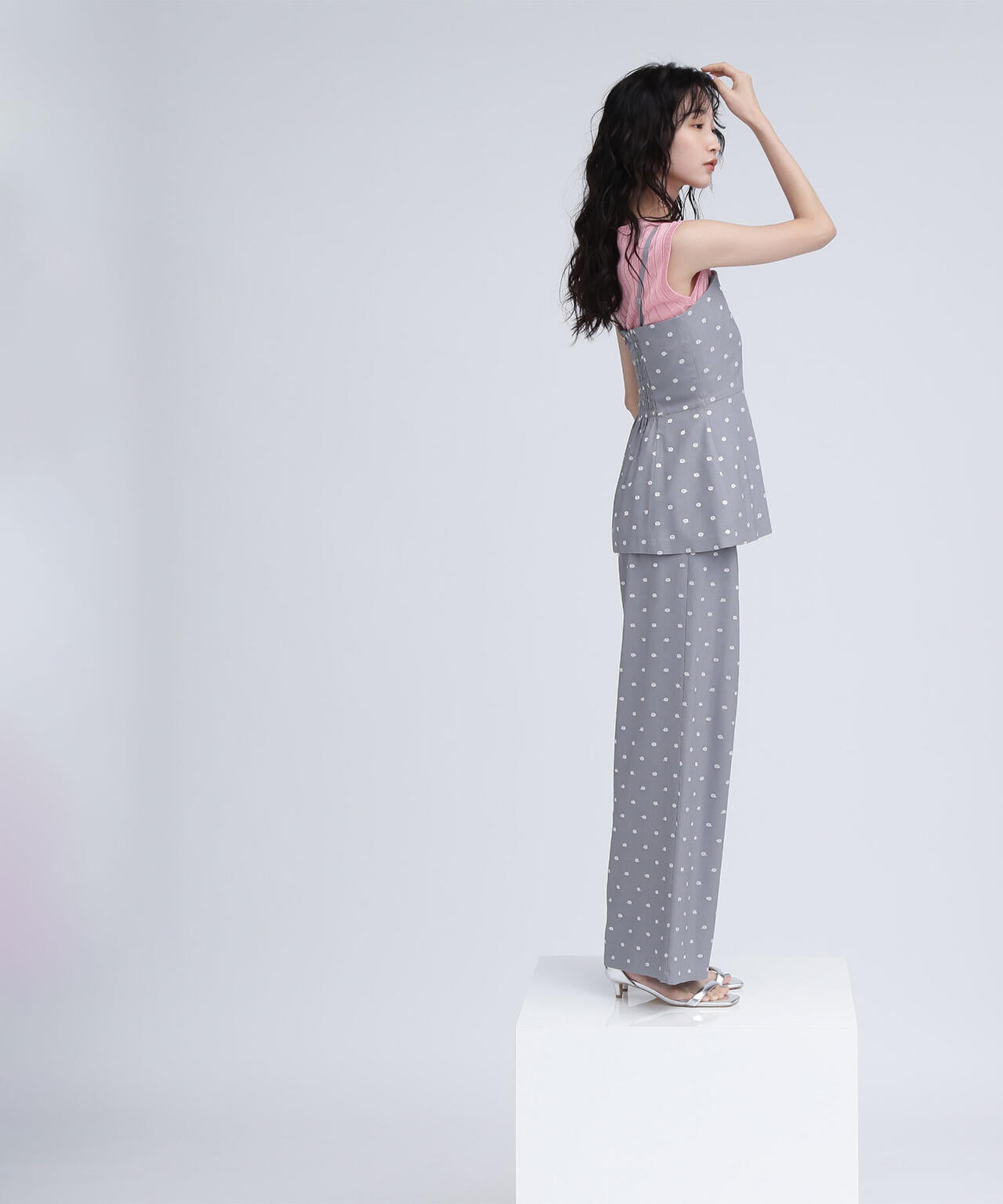 ドット刺繍キャミビスチェ*
