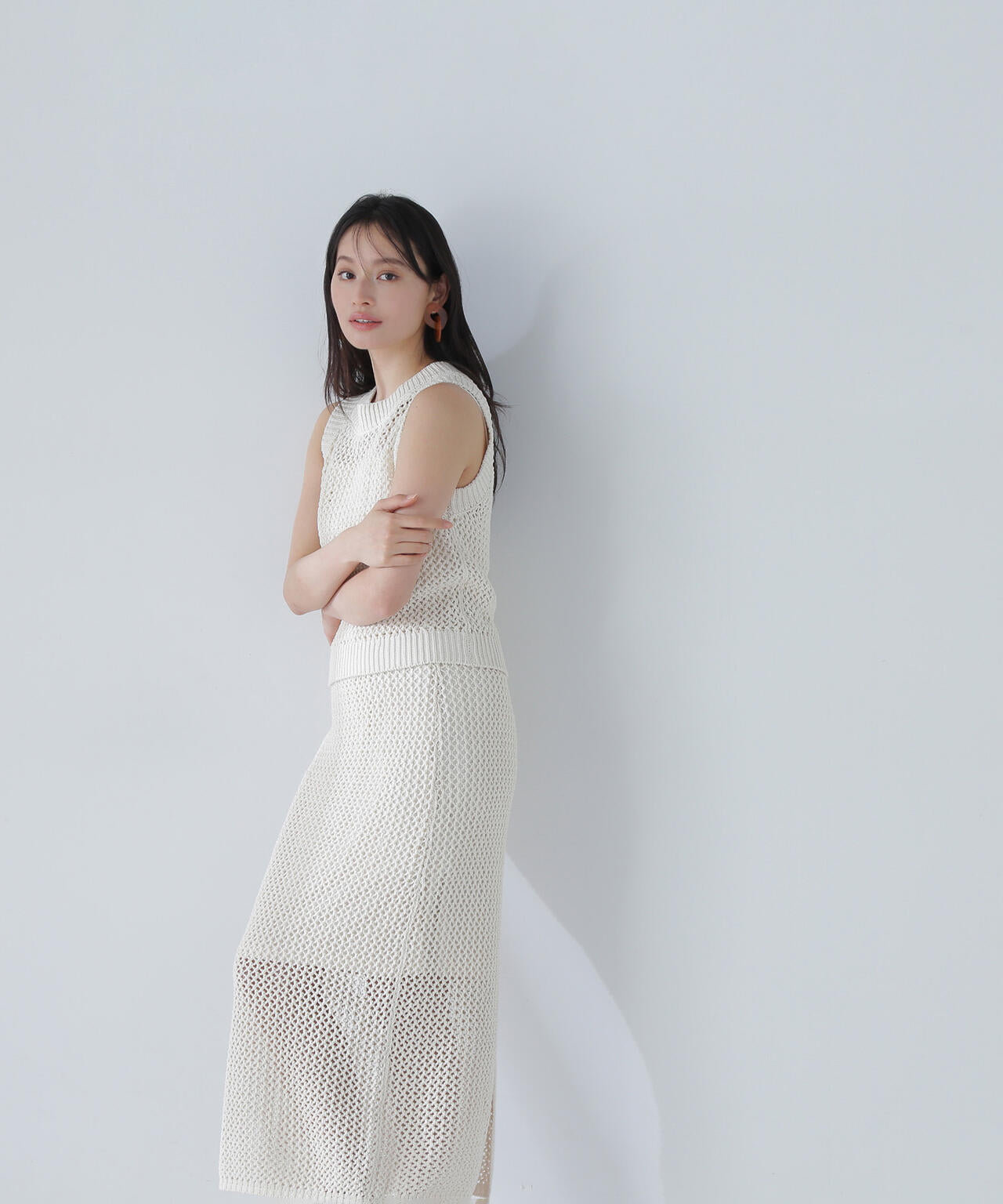【THINK NATURAL】メッシュニットセットアップ*