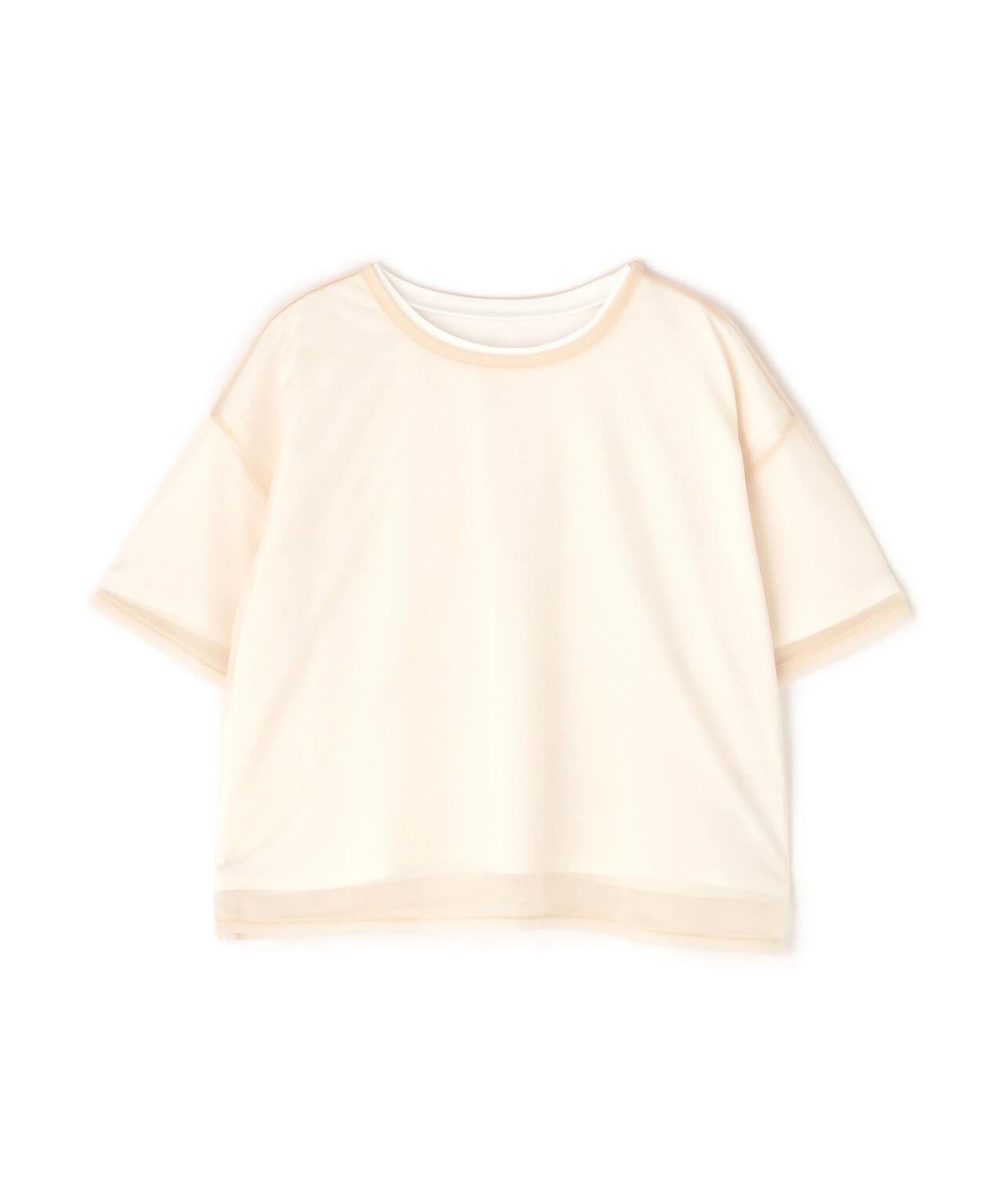グロッシーシアーレイヤードTシャツ*