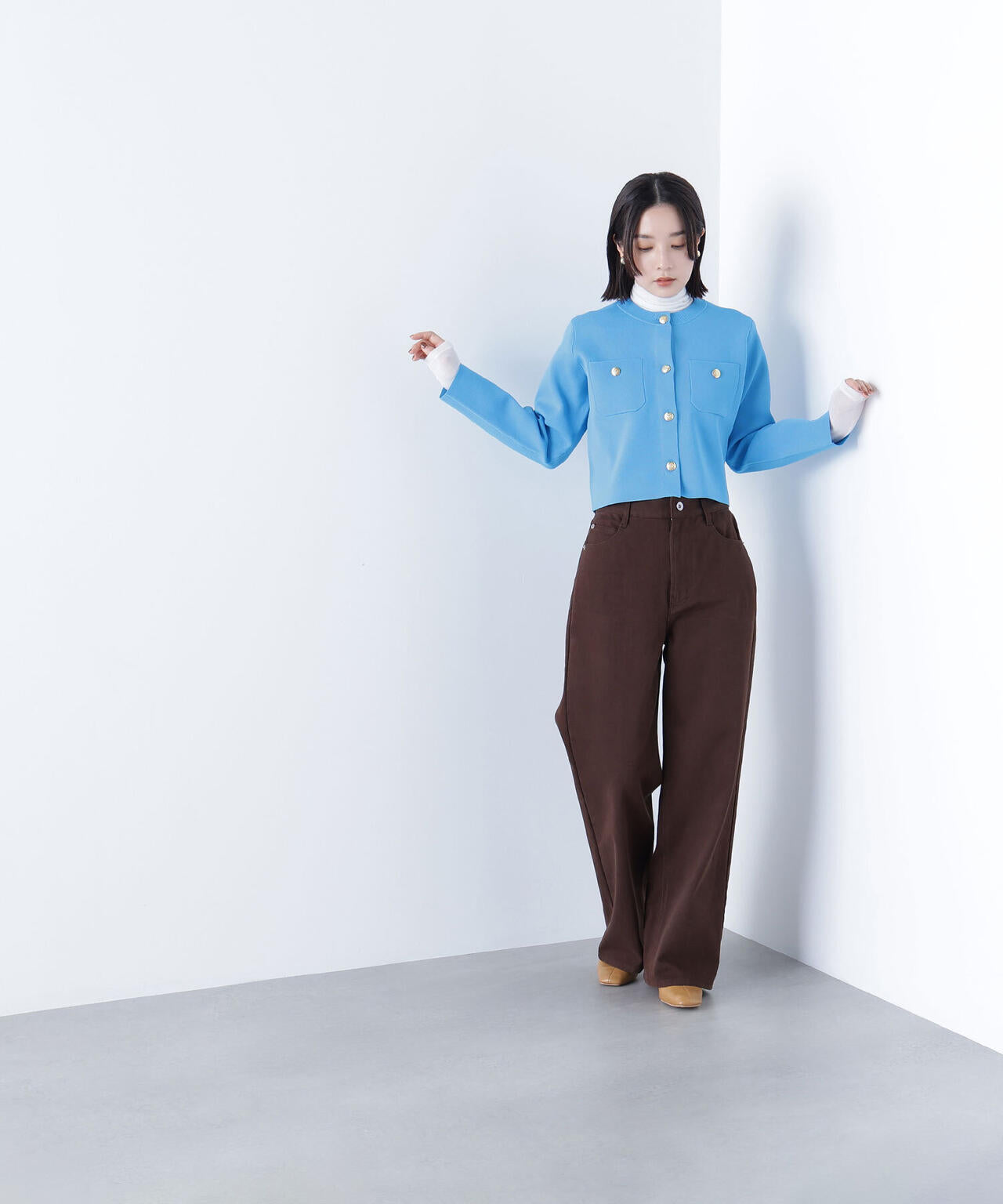 <ちょうど、いい服>私に“ちょうどいい”ワイドストレートパンツ*