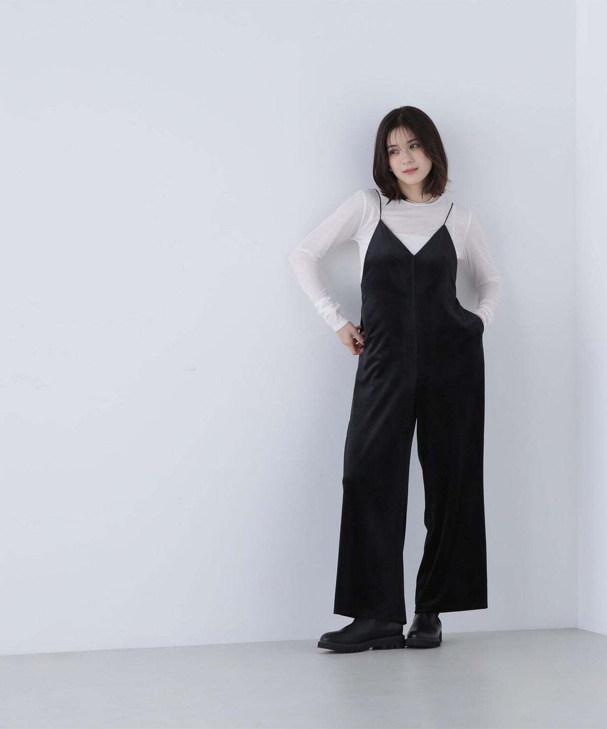 シアーカットソーシリーズ クルーネック*