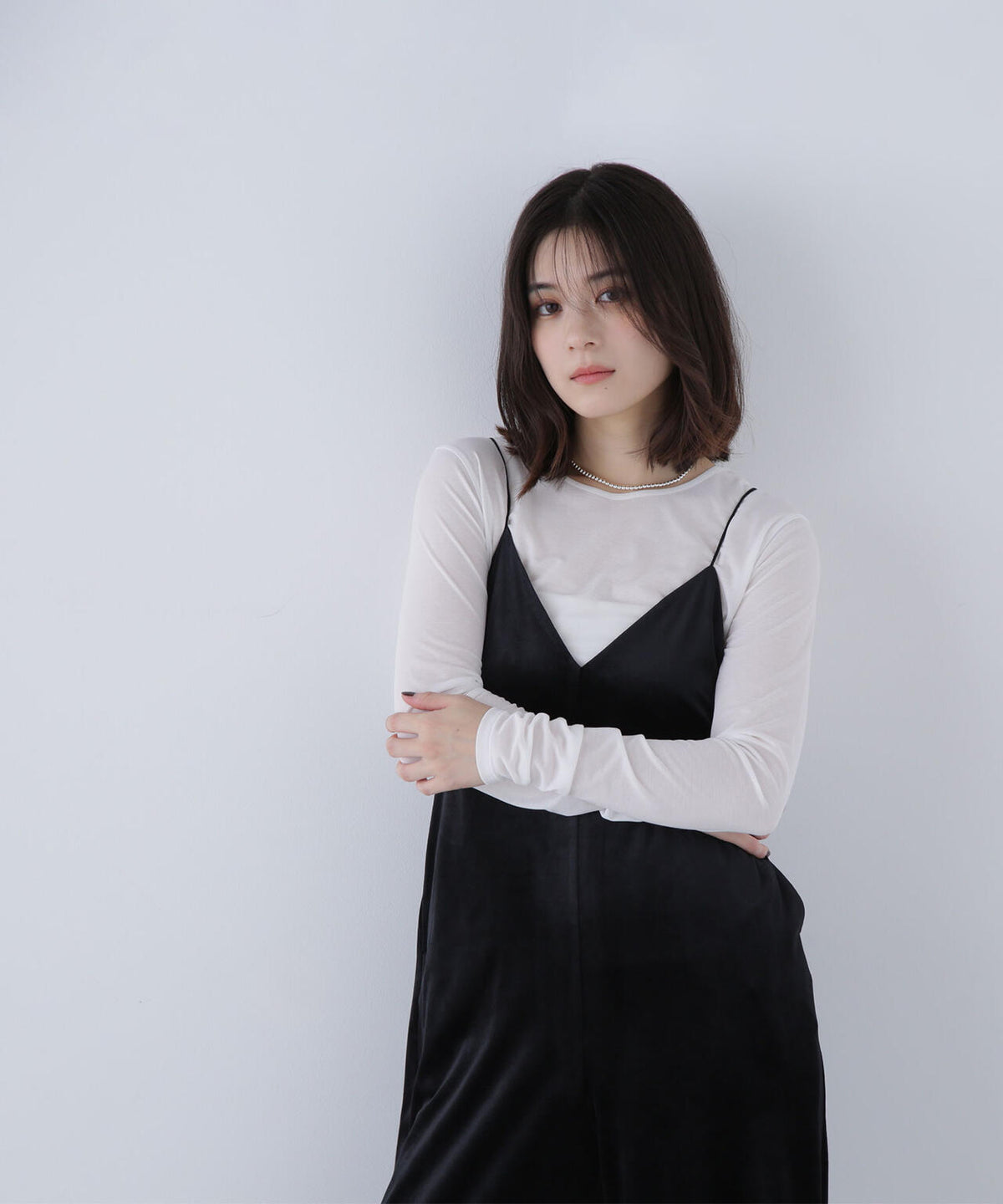 シアーカットソーシリーズ クルーネック*