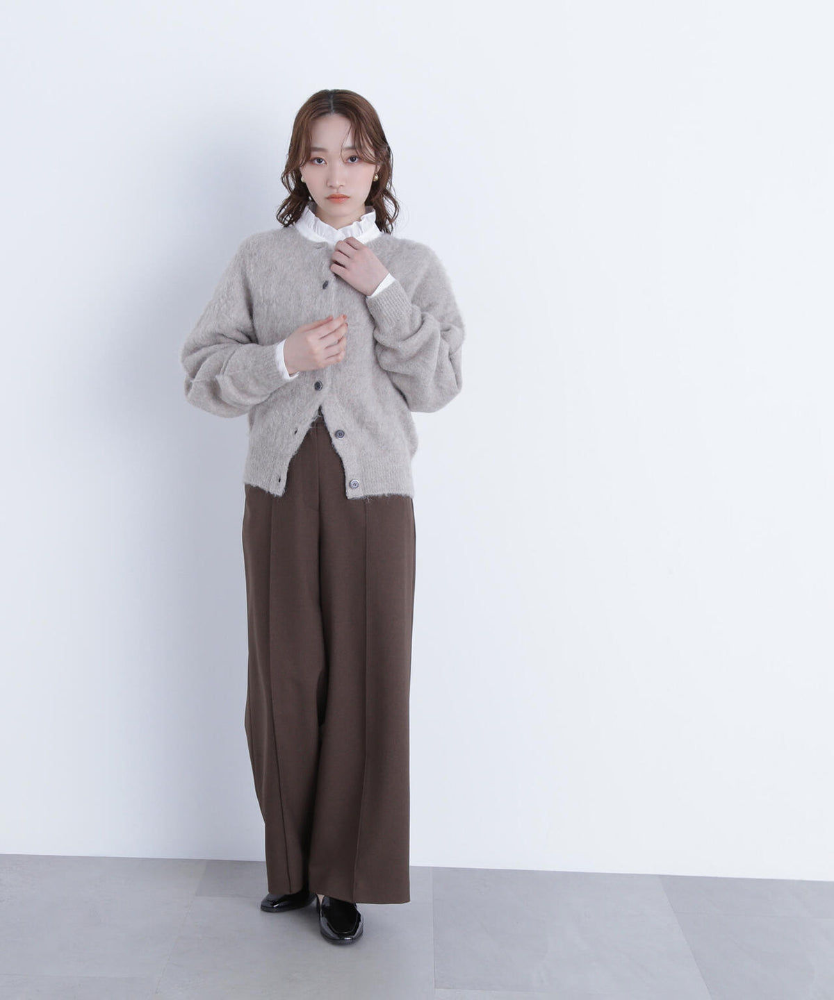 2wayヘアリーカーディガン*