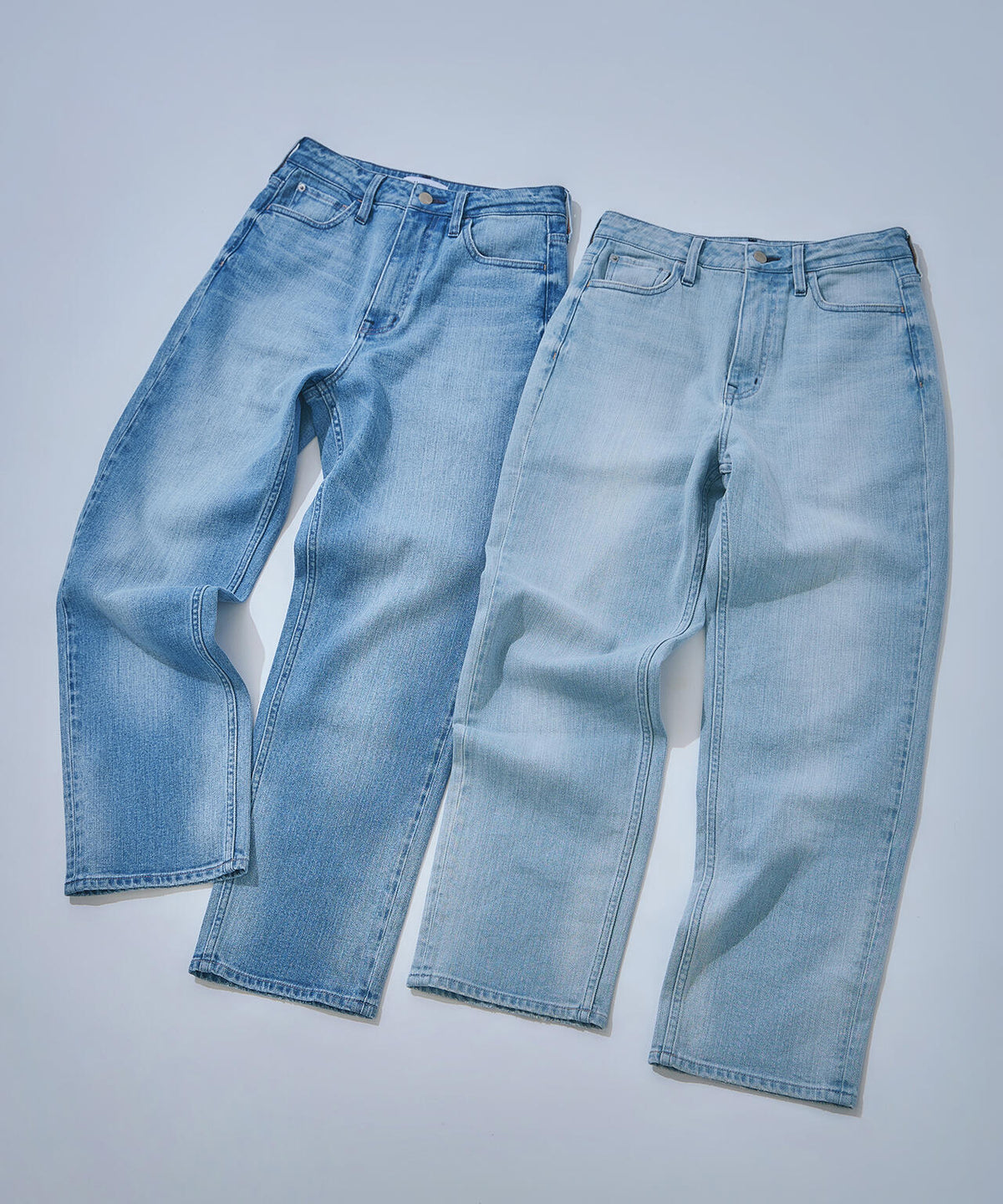 <FUDGE掲載><Healthy DENIM>ハイライズストレートデニムパンツ