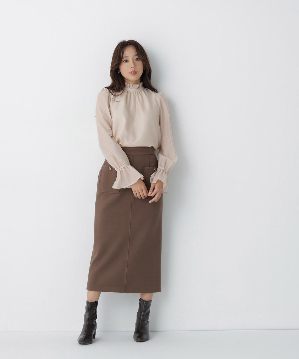 165.5cm 着用サイズ:FR