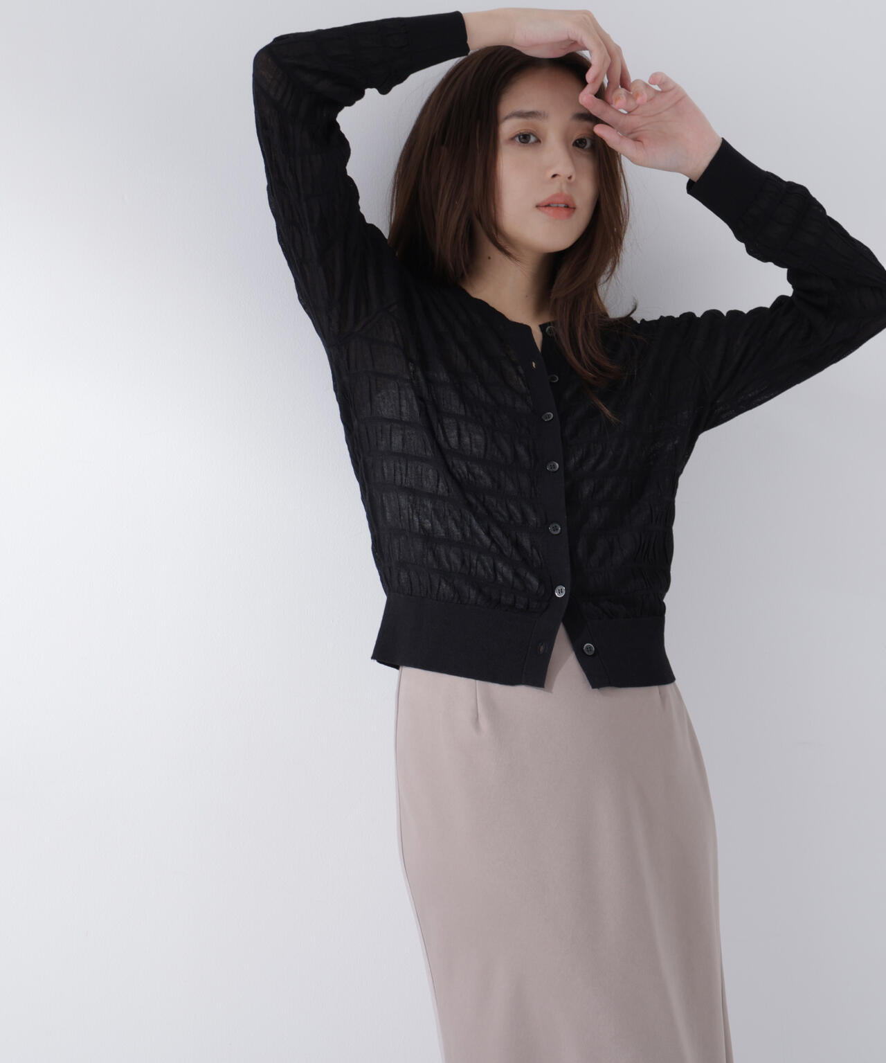 165.5cm 着用サイズ:FR