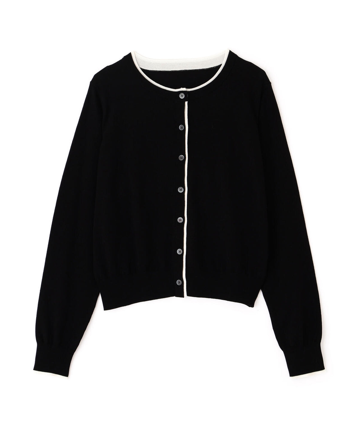 <Oggi11月号掲載><WEB限定カラー:ネイビー系><ちょうど、いい服>“それどこの?”褒められ配色カーディガン
