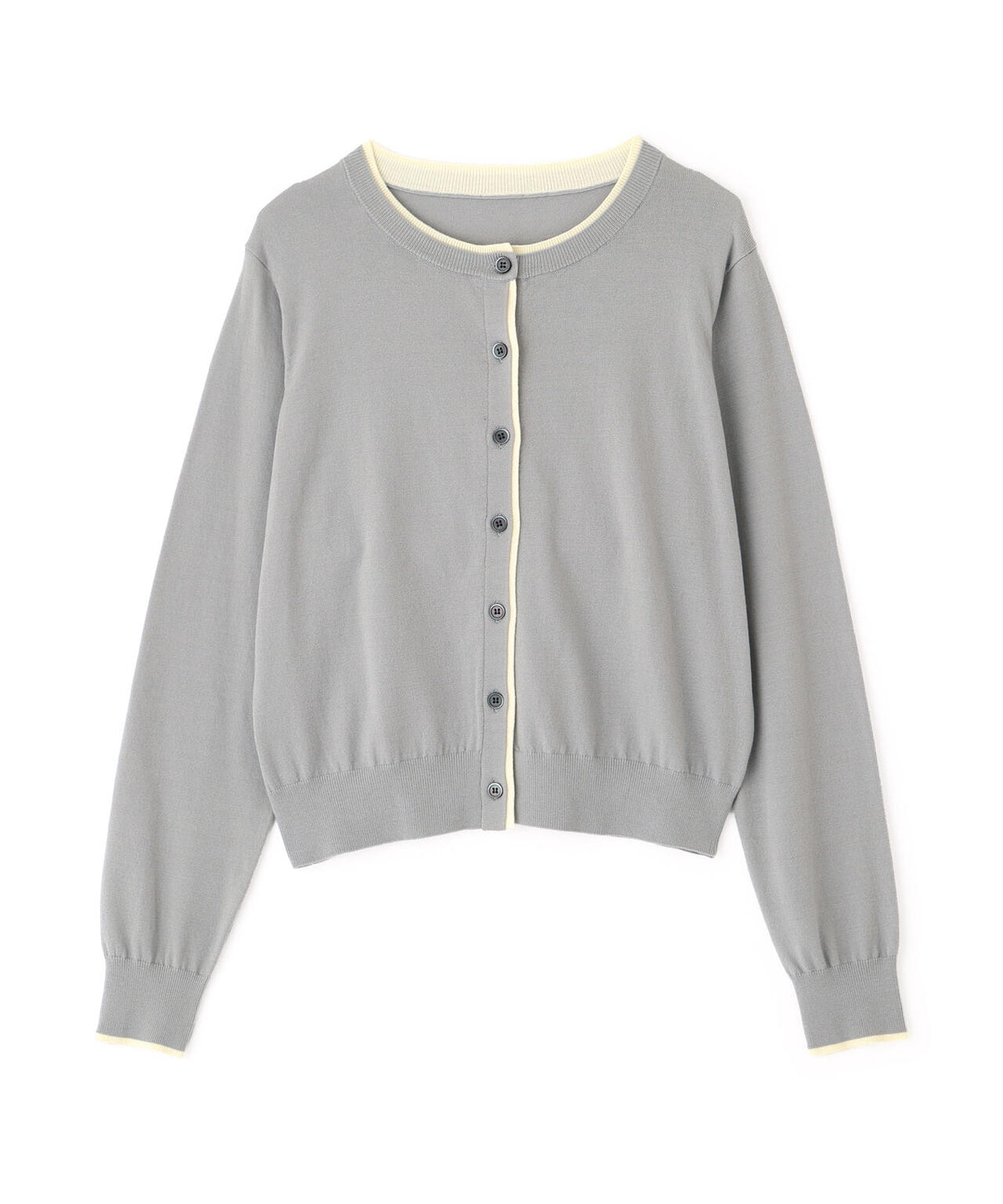 <Oggi11月号掲載><WEB限定カラー:ネイビー系><ちょうど、いい服>“それどこの?”褒められ配色カーディガン
