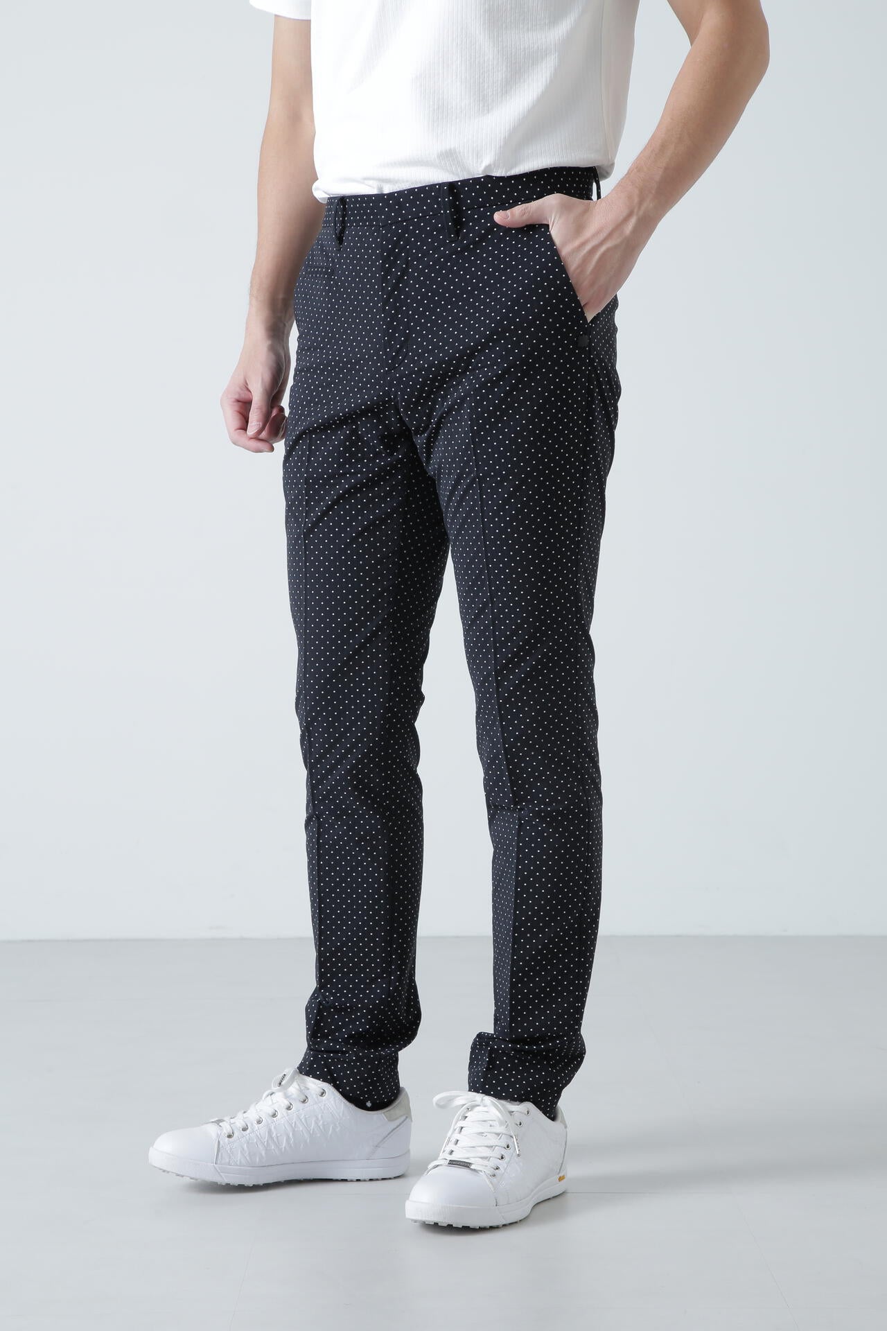 ピンドットロゴジャガードパンツ (MENS)