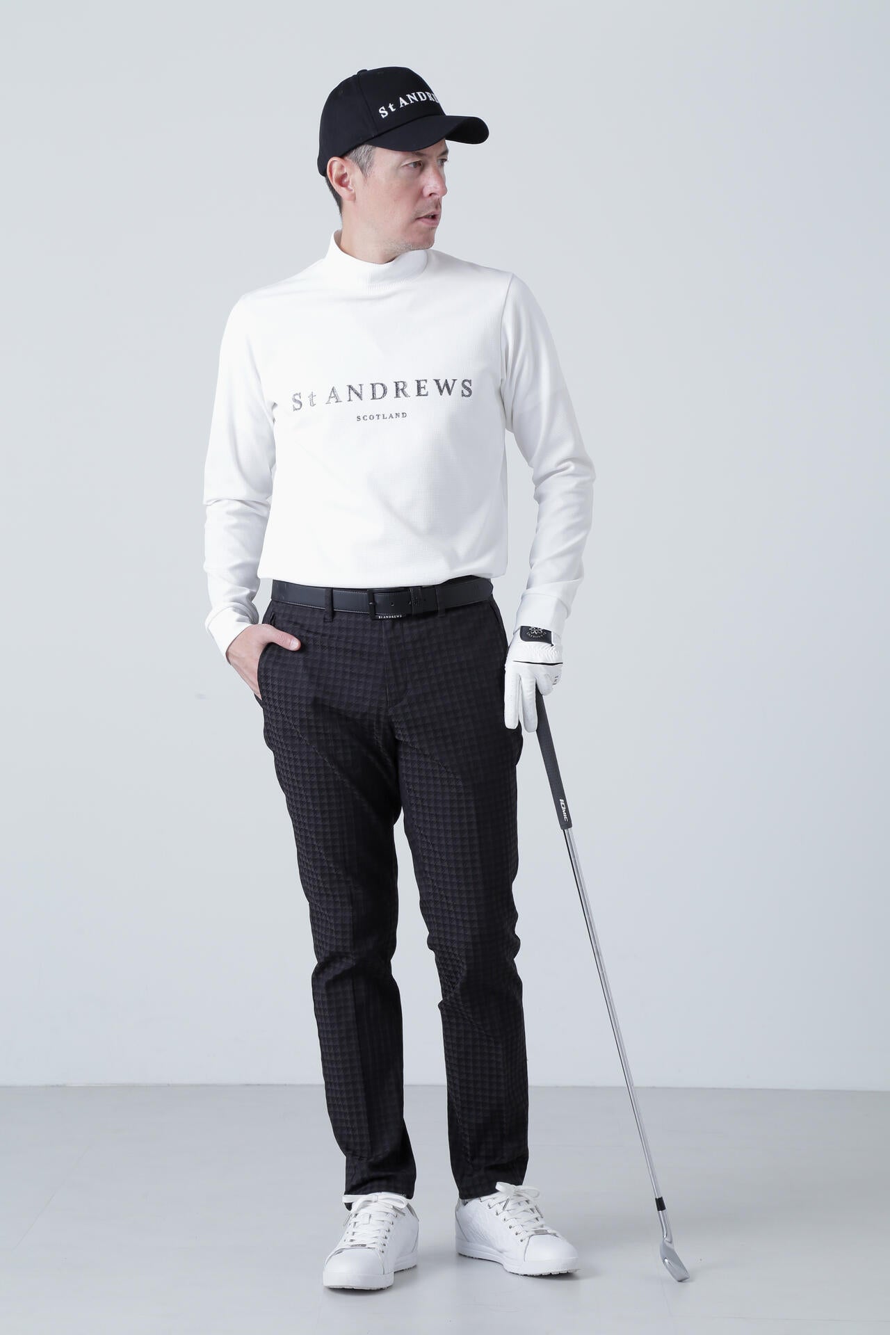 ブロックリバー長袖ハイネック (MENS)