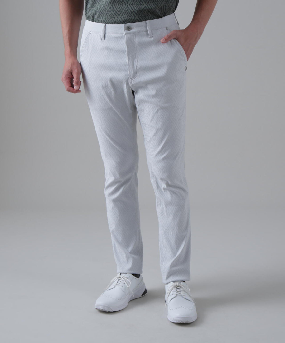 ダイヤジャガードレギュラーストレッチ 5ポケットパンツ (MENS)