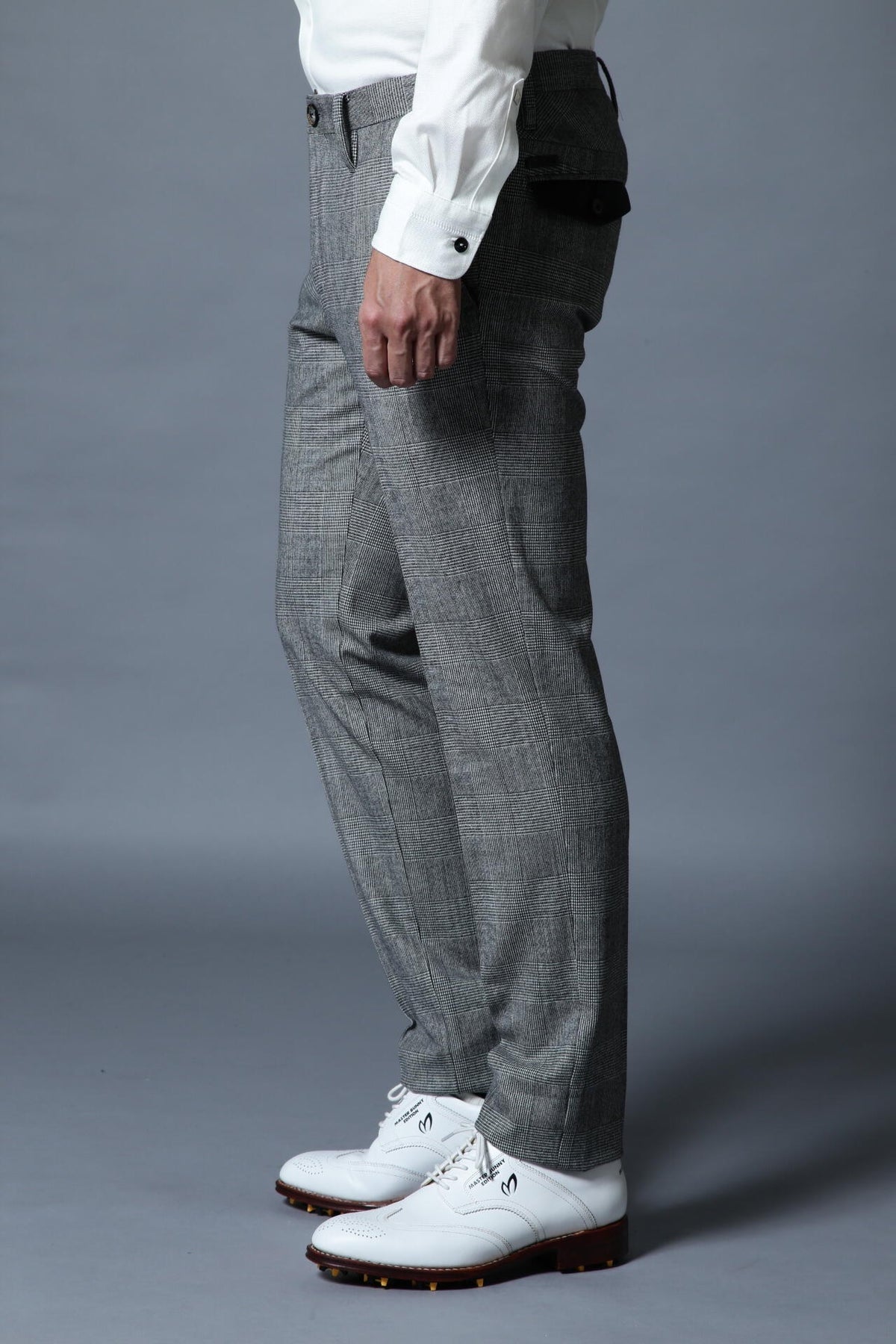 BK/ストレッチツイルグレンチェックパンツ