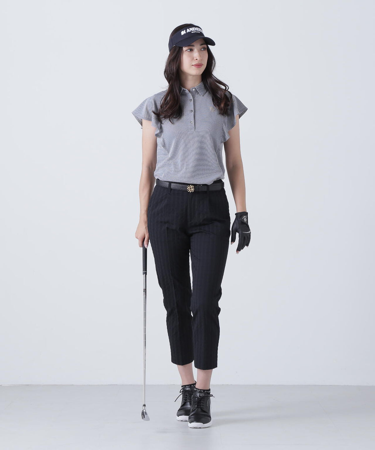 千鳥楊柳ストレッチパンツ (WOMENS)