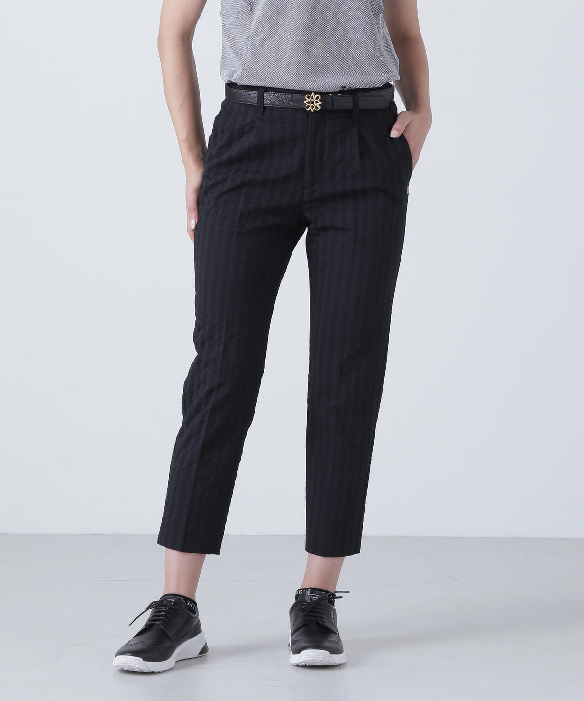 千鳥楊柳ストレッチパンツ (WOMENS)