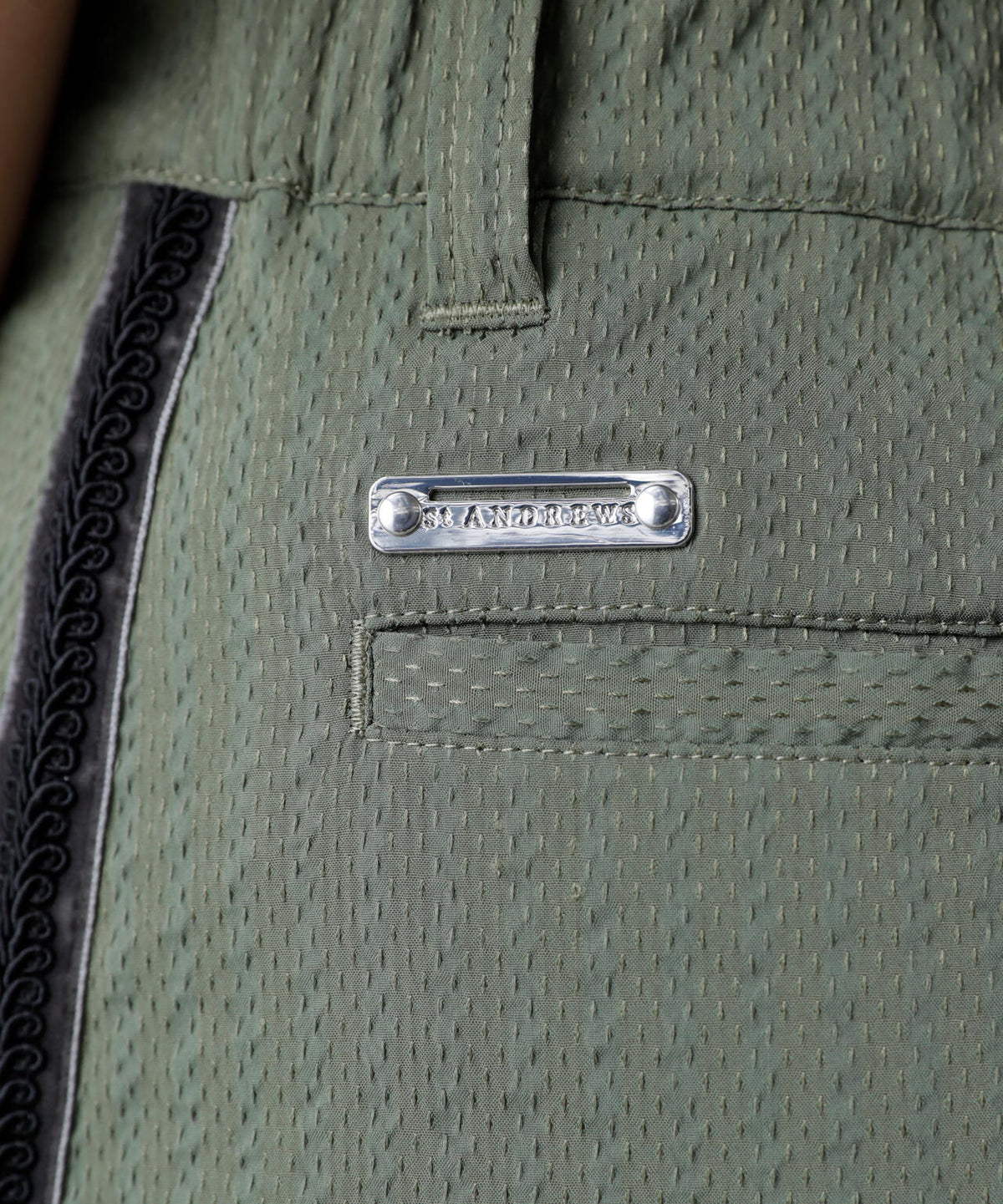 ドットストライプジャカード台形スカート (WOMENS)