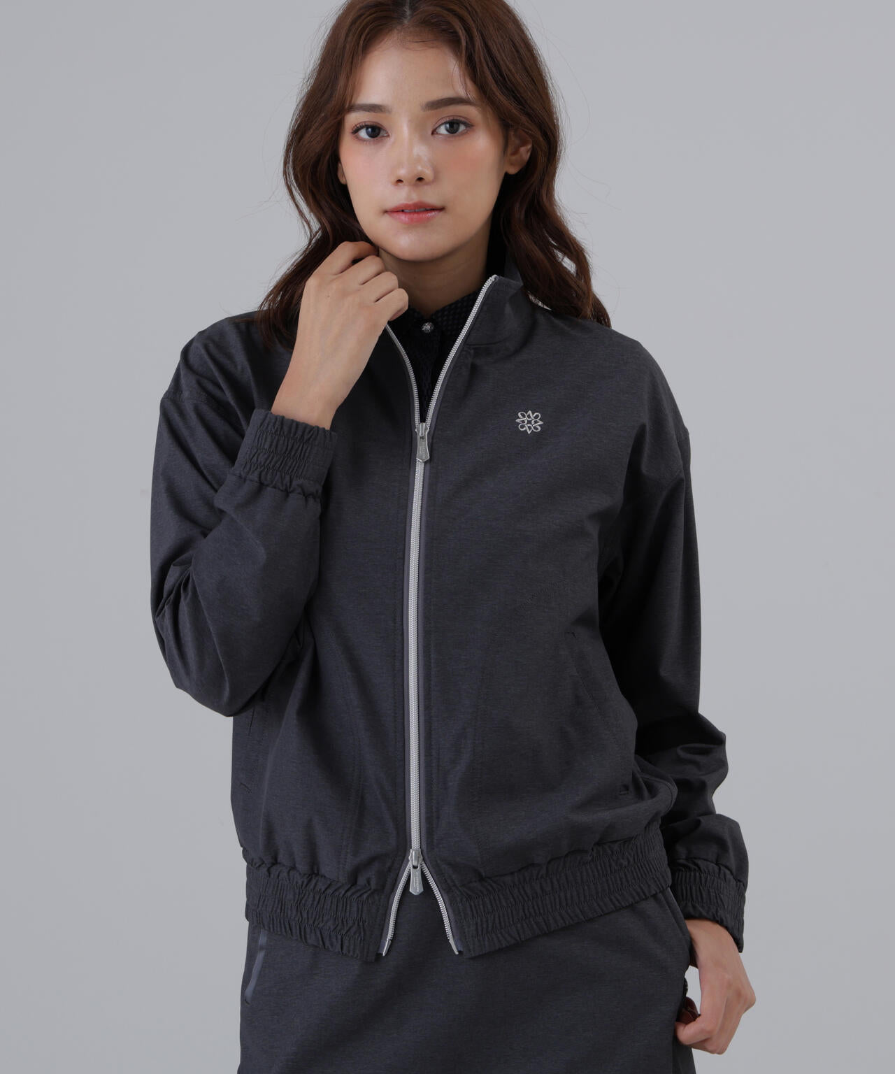 【撥水】【ストレッチ】ナイロンタフタブルゾン (WOMENS)
