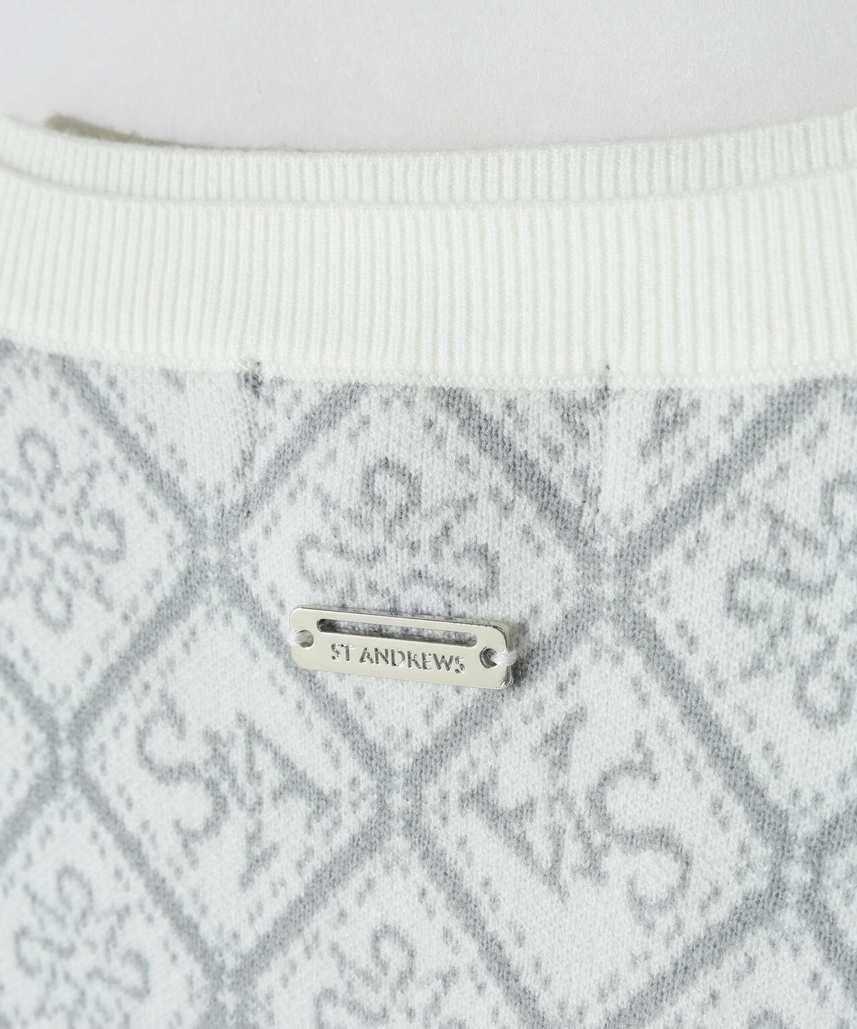 12GStAケルトダイヤジャガードクルーネックニットプルオーバー (WOMENS)