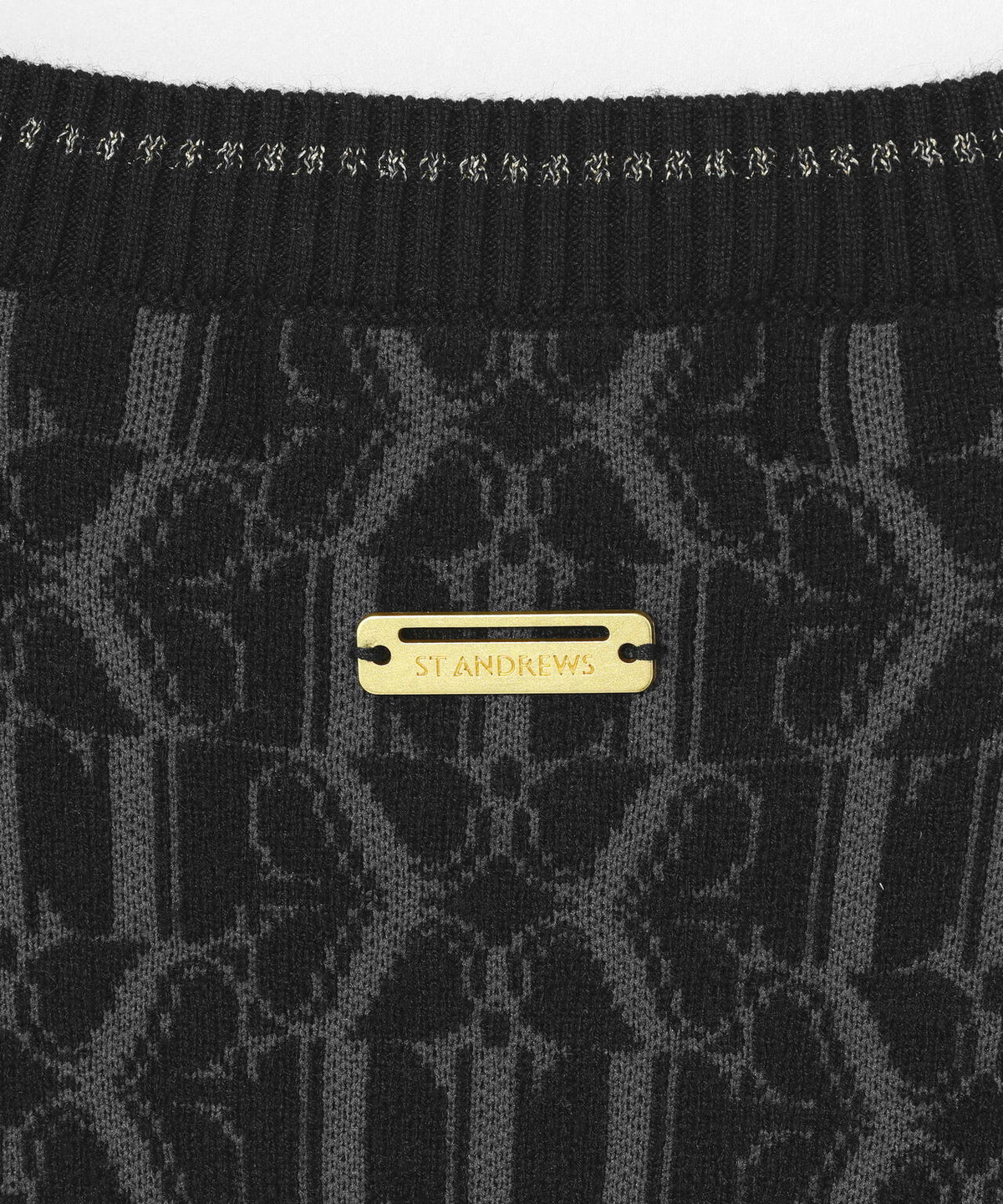 14Gモノグラムパターンジャガードクルーネックニットプルオーバー (WOMENS)