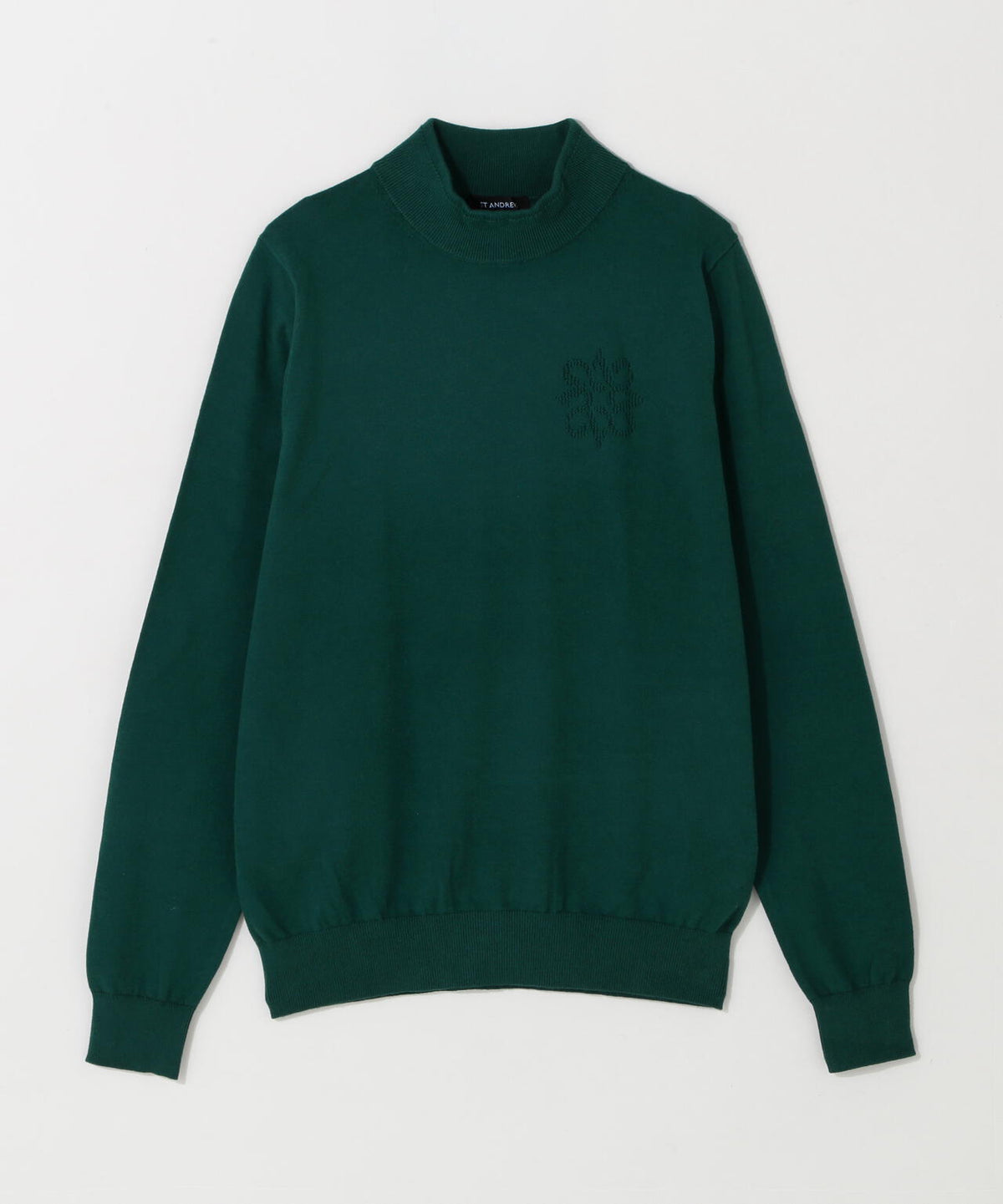 カシミヤタッチ天竺モックネックニットプルオーバー (WOMENS)