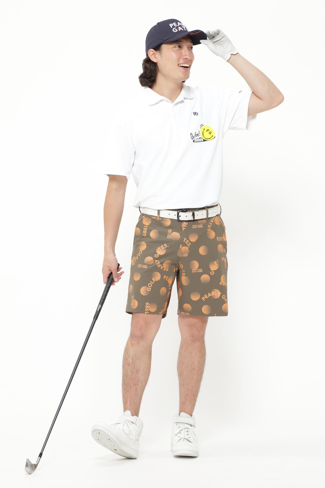 CORDURAリップストップ2WAY撥水 ショートパンツ <GOLFロゴ柄>