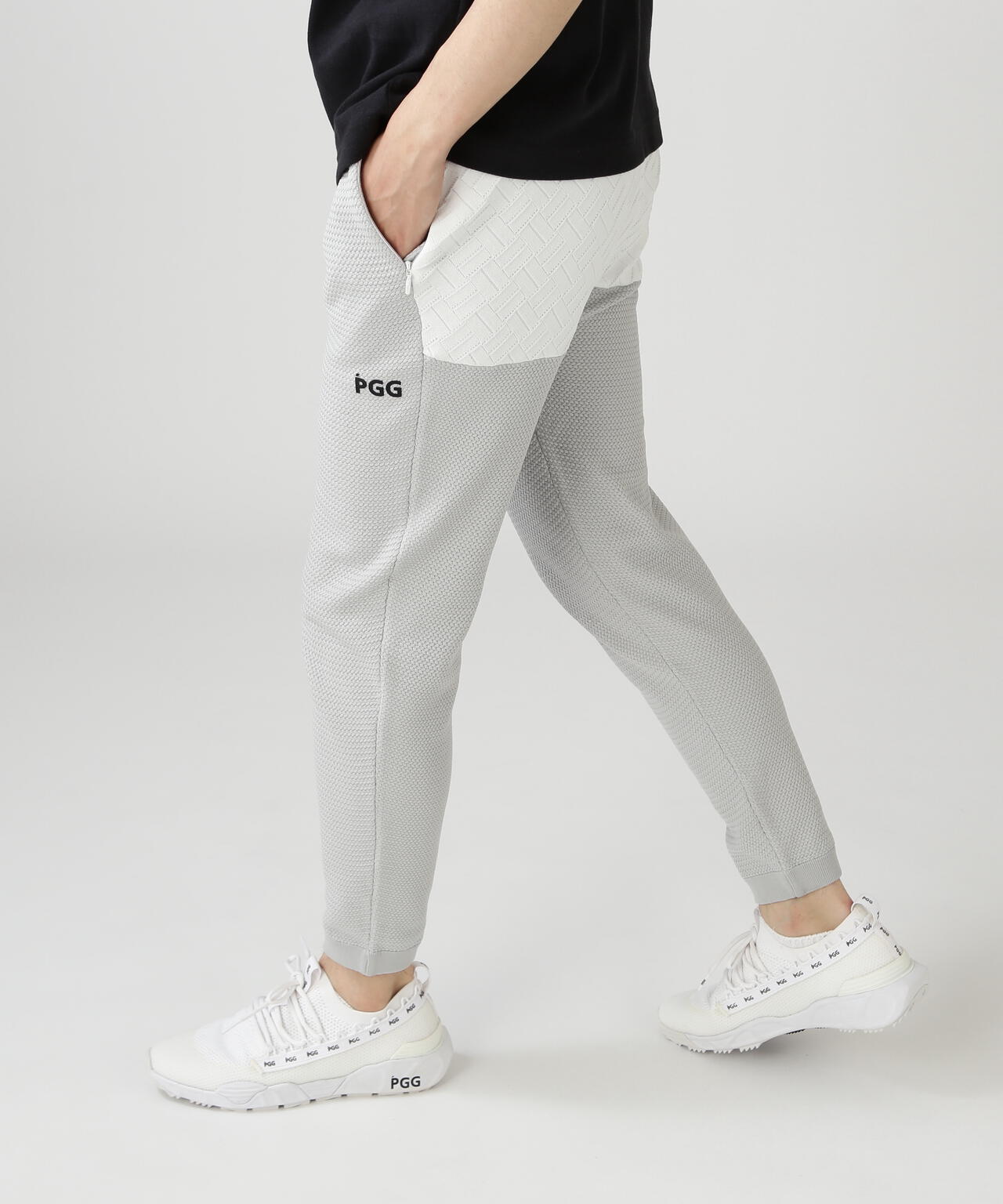 【PGG】【直営店舗&公式オンライン限定】ポリエステルヤーンmmニットパンツ (MENS)