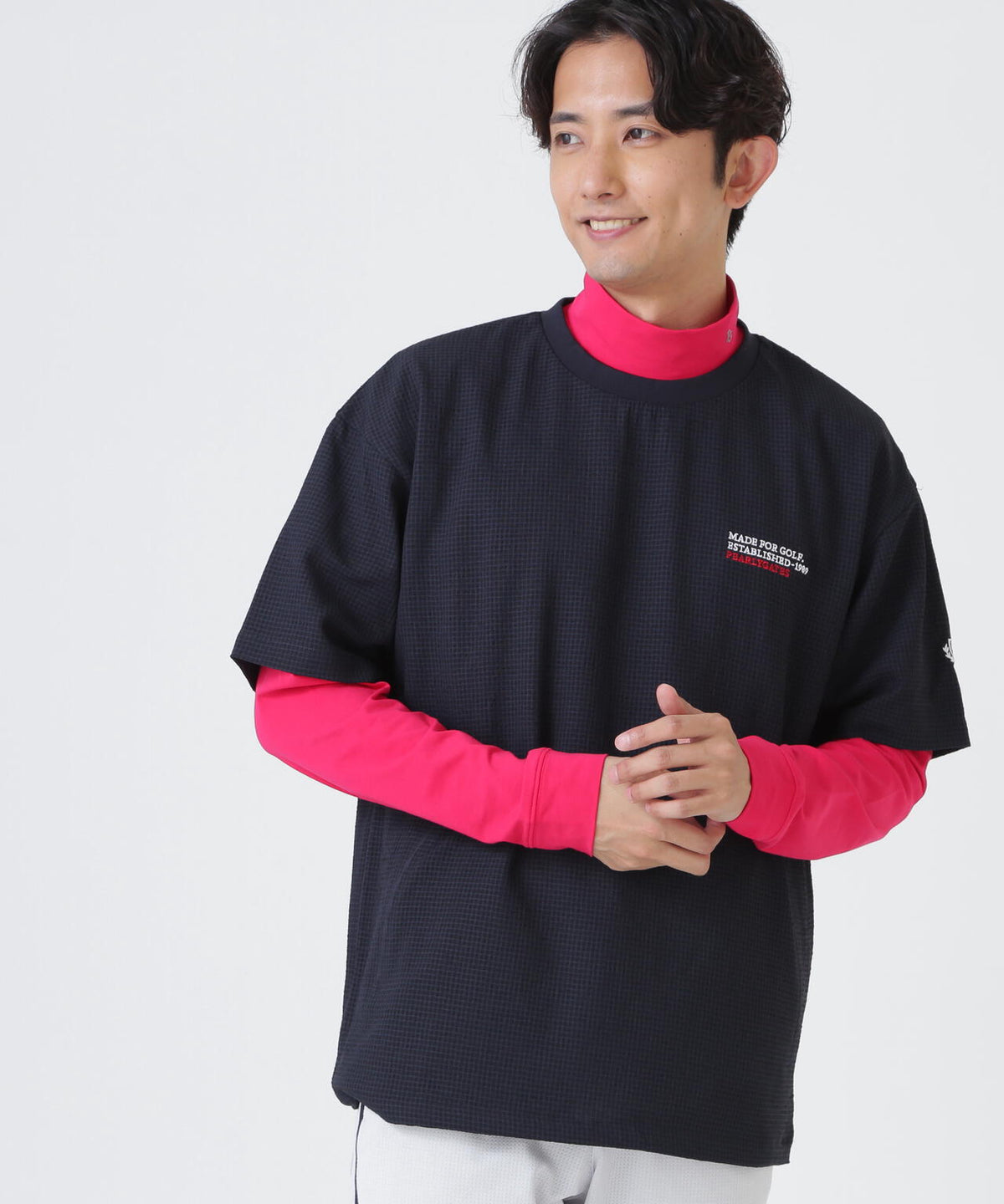 4WAY高通気Woven半袖スニードTシャツ (MENS)