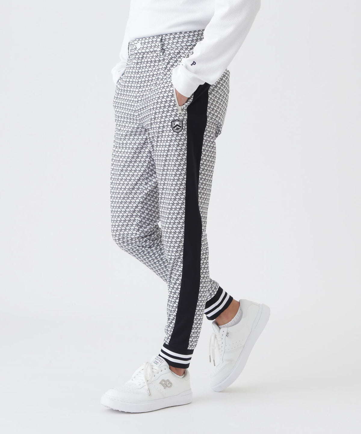 TEXBRID丸編みメッシュパンツ <もちうさぎ柄> (MENS)