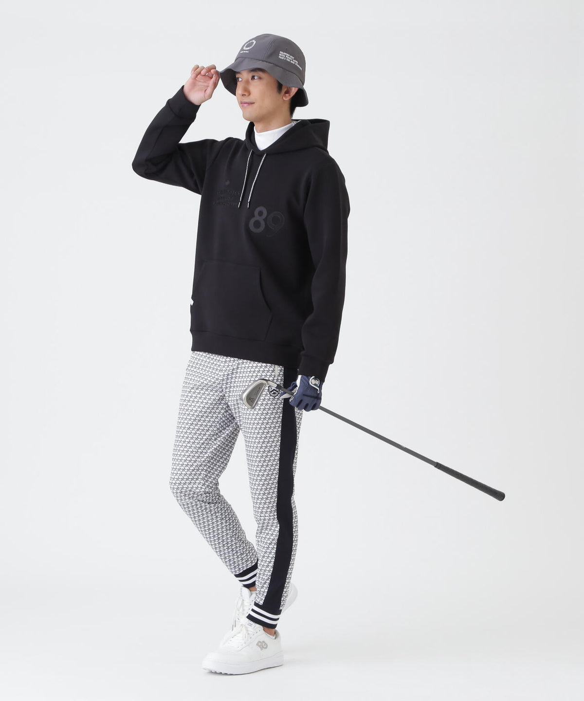 TEXBRID丸編みメッシュパンツ <もちうさぎ柄> (MENS)