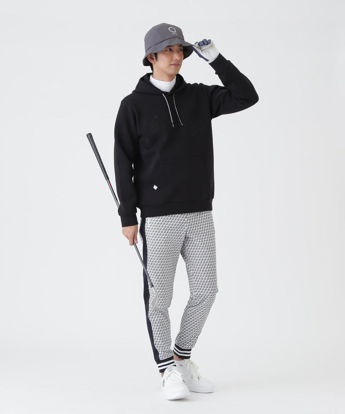 TEXBRID丸編みメッシュパンツ <もちうさぎ柄> (MENS)