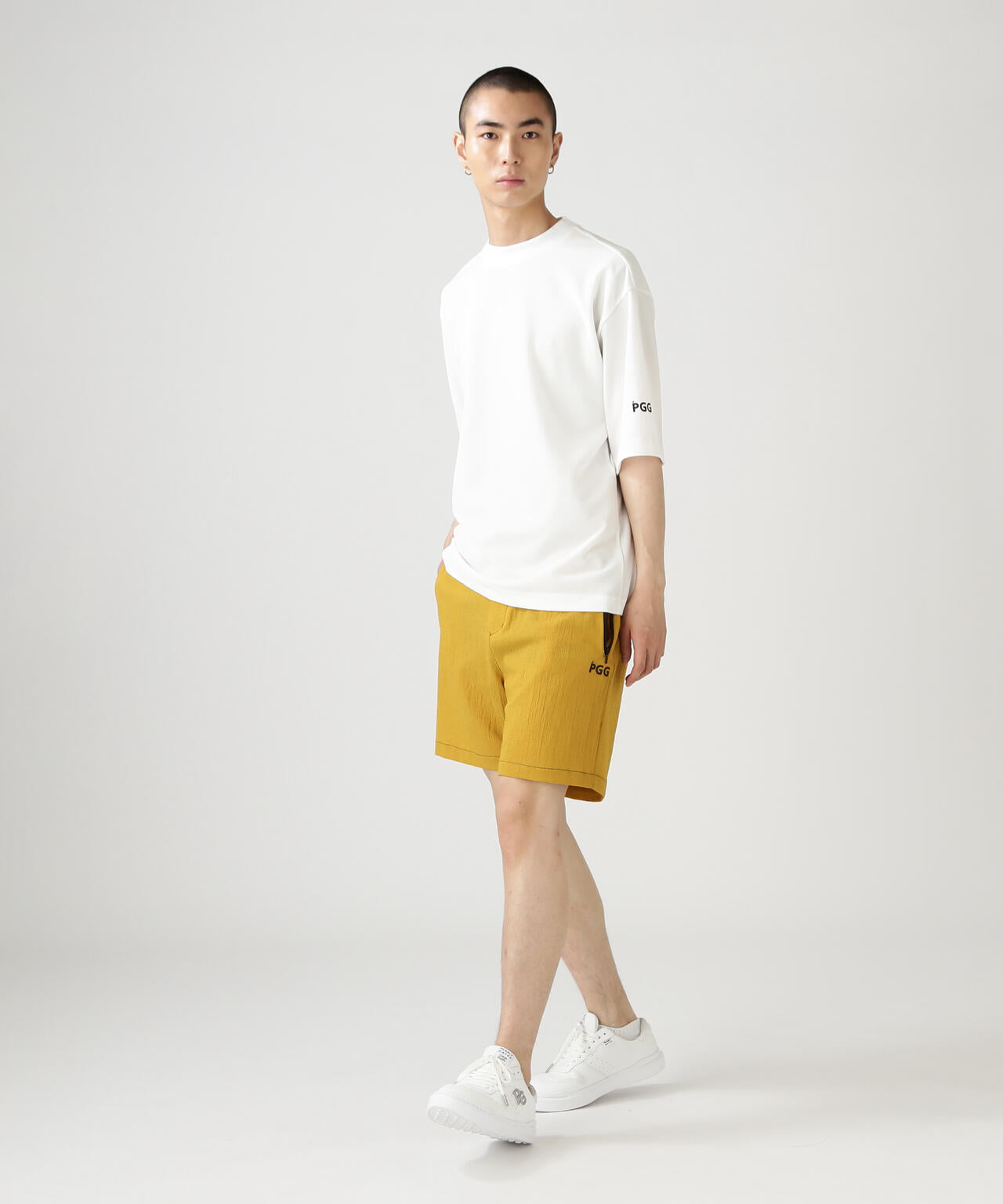 【PGG】【直営店舗&公式オンライン限定】SNAPTEX裏パイル半袖Tシャツ (MENS)