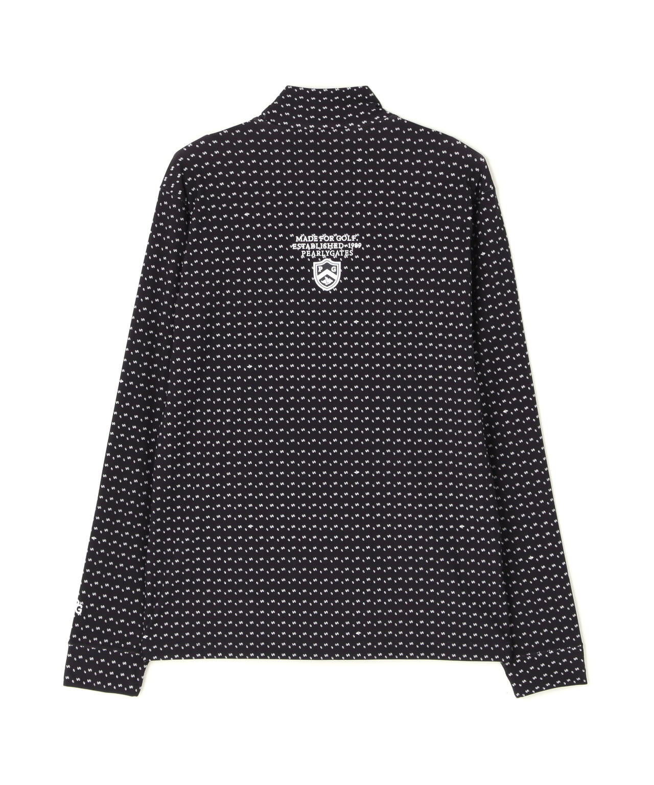 トゥルーボーテトリコットストレッチ長袖ハイネックカットソー <マイクロとびうさPG柄> (MENS)