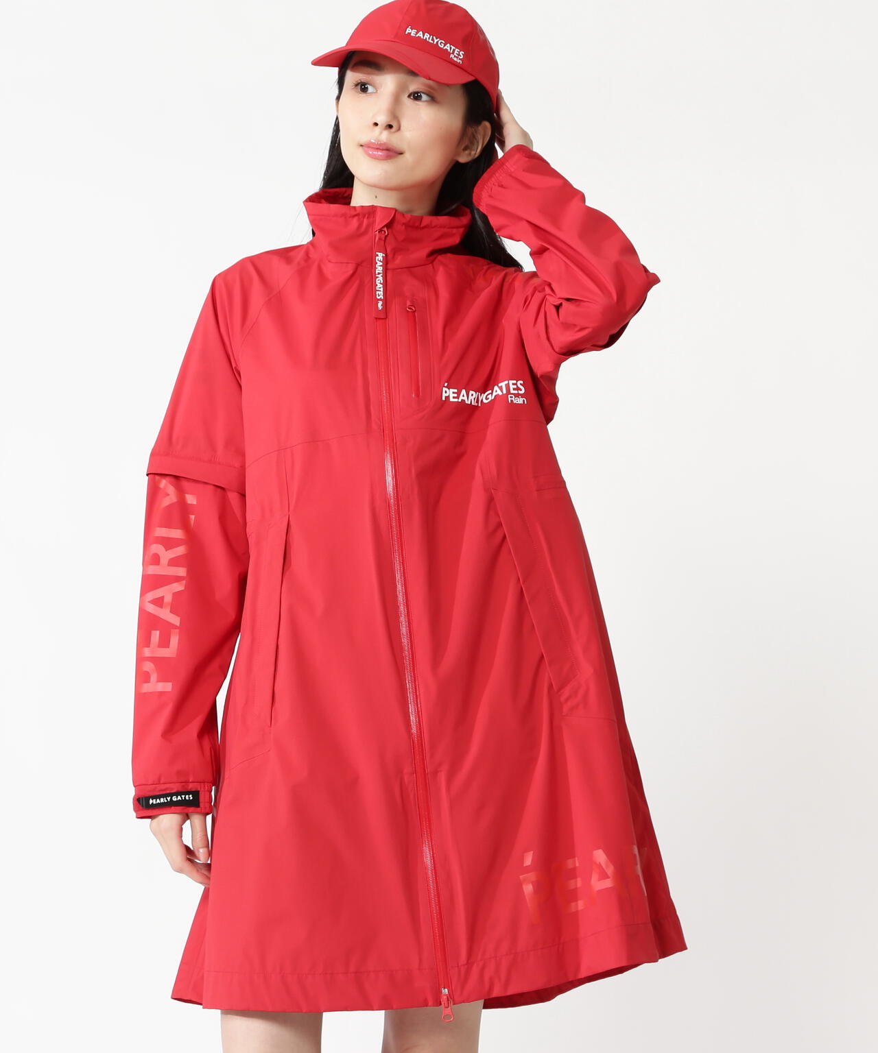 NYストレッチタフタ3L レインワンピース (LADIES)